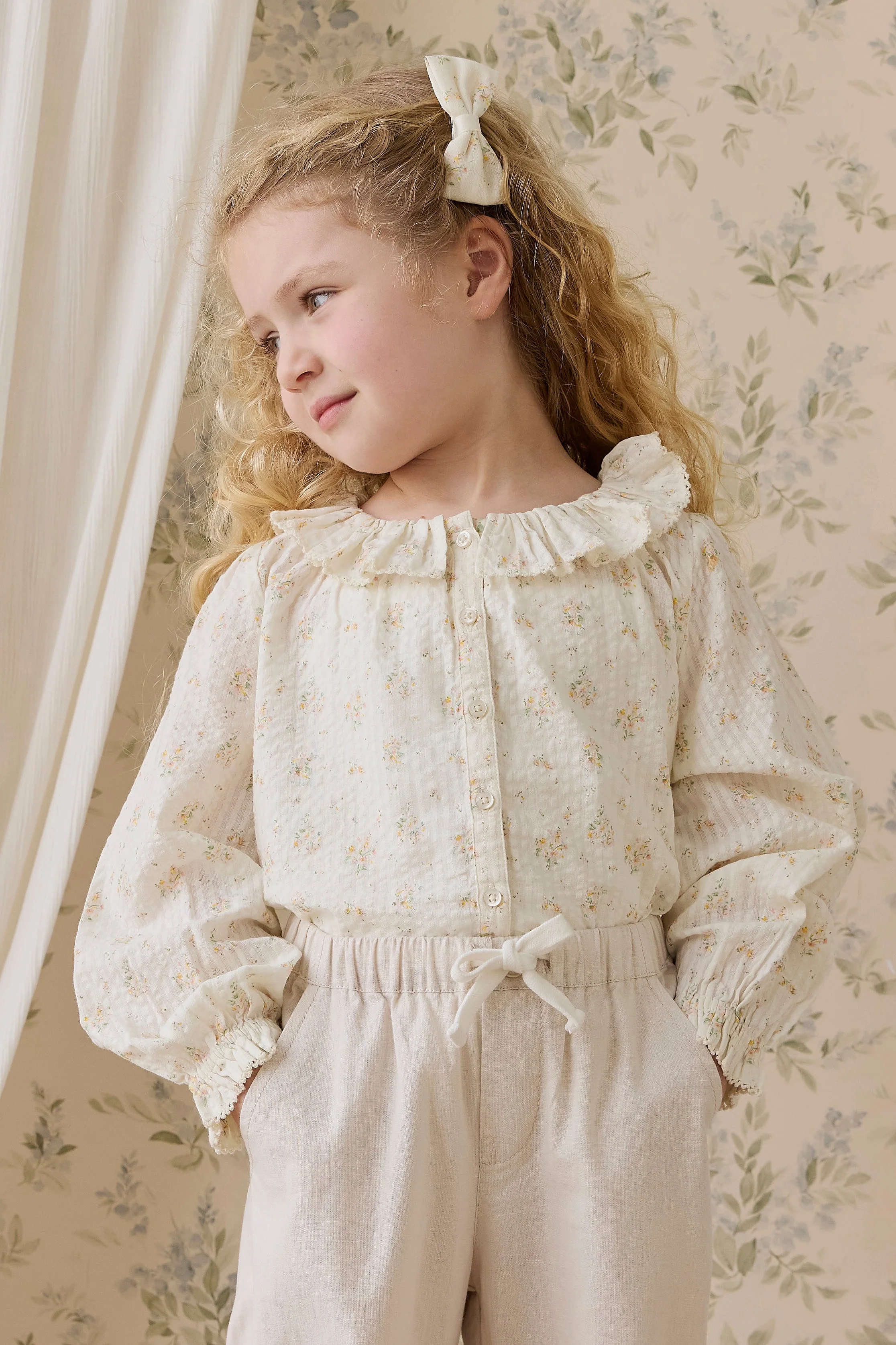 Organic Cotton Cecile Top-Justine Parchment - Image 6