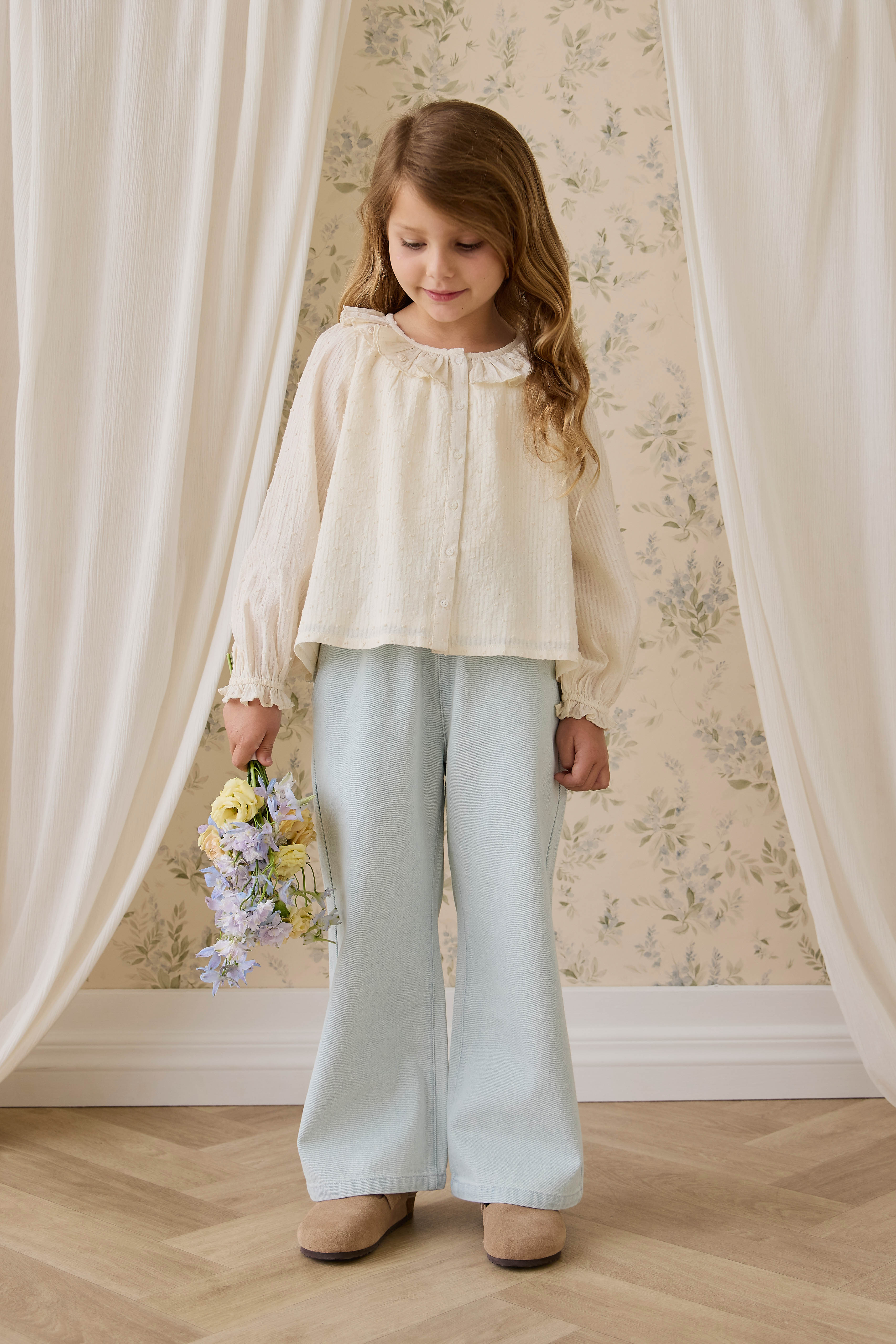 Organic Cotton Cecile Top-Parchment - Image 5