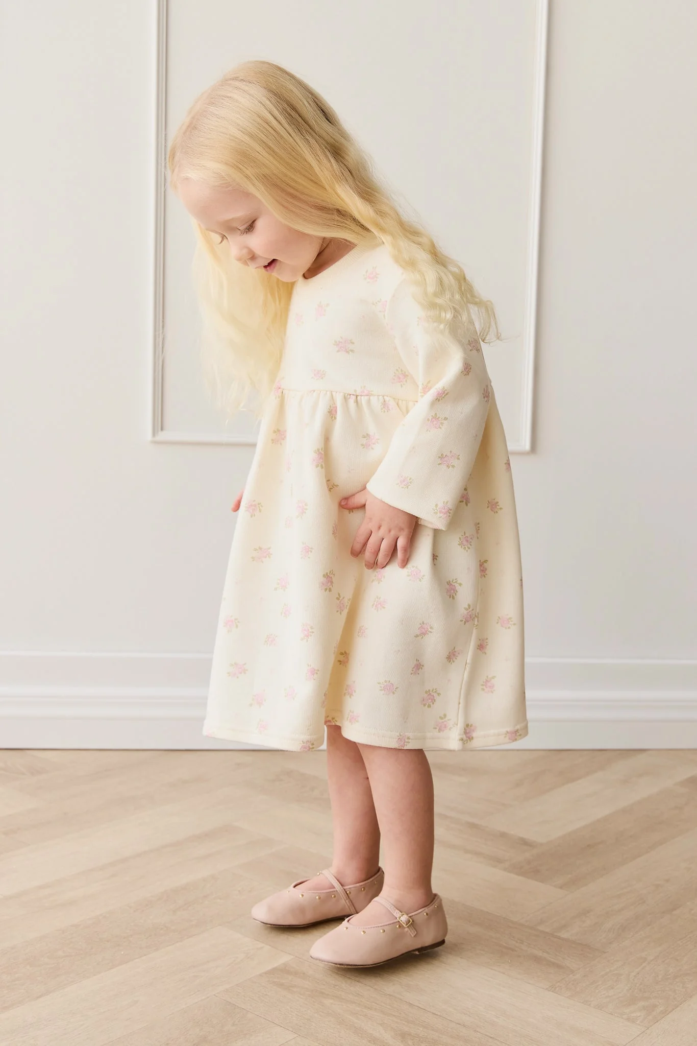 Organic Cotton Charlotte Dress - Simone Egret - Image 2