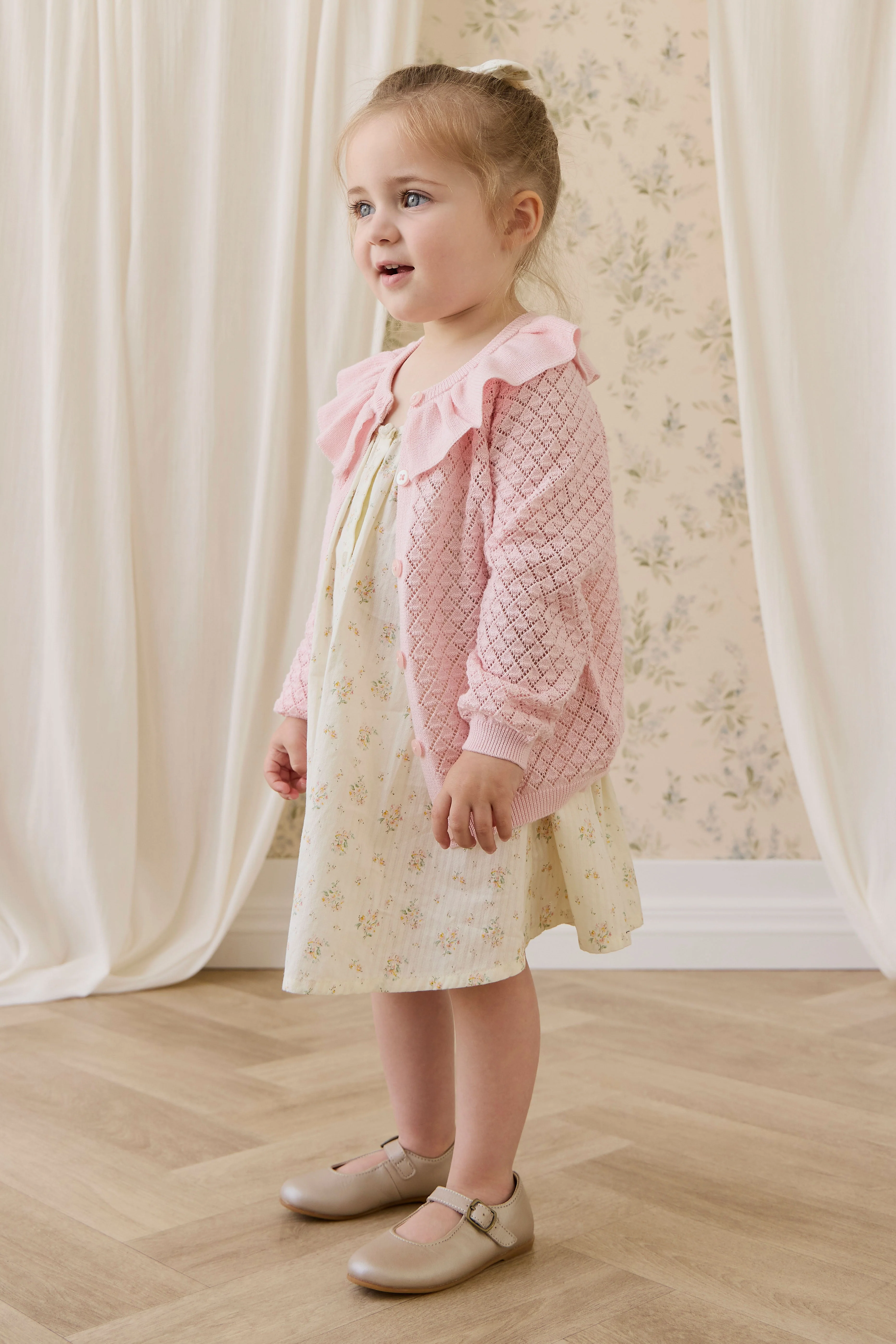 Organic Cotton Cosette Dress-Justine Parchment - Image 4