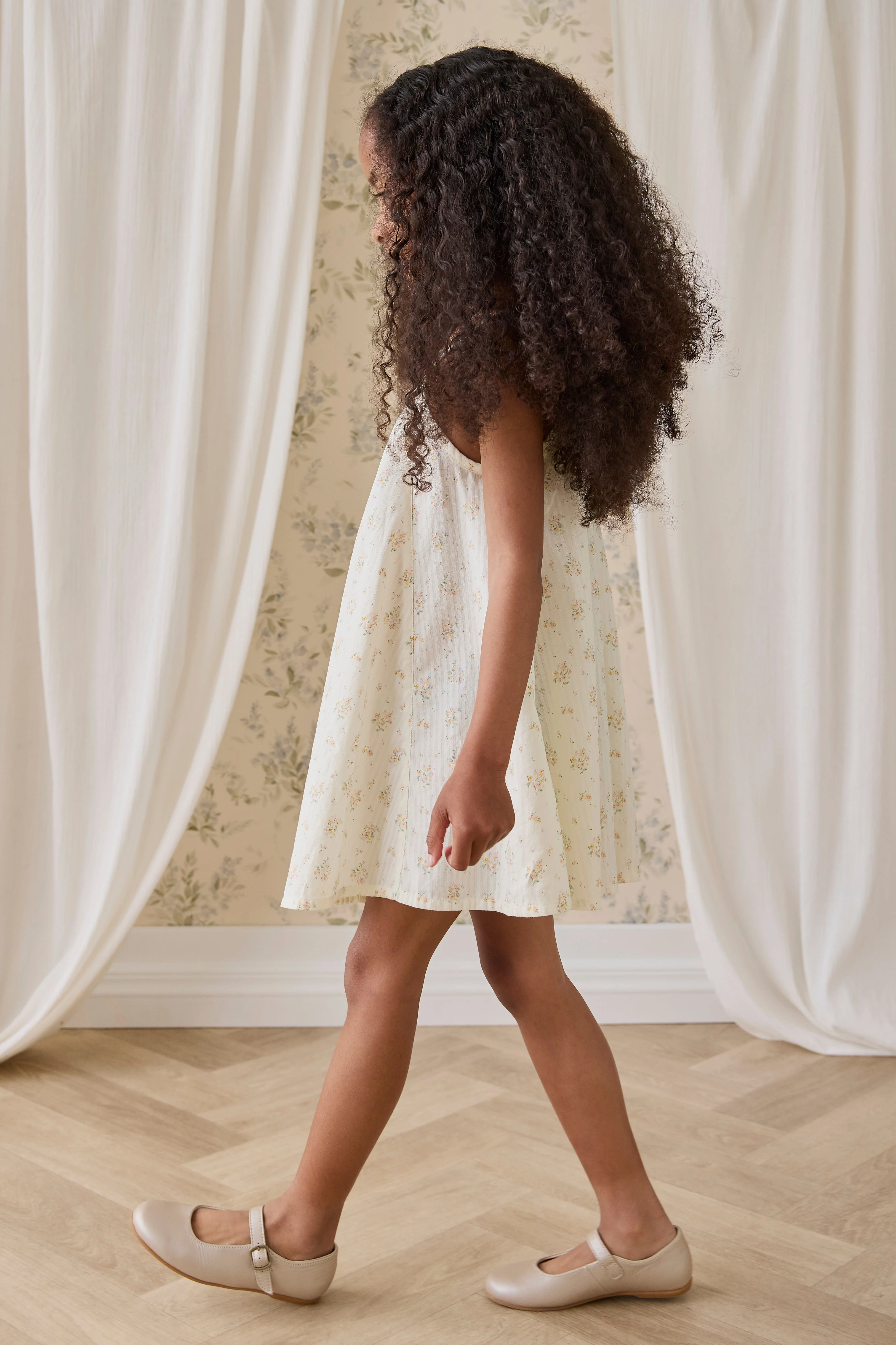 Organic Cotton Cosette Dress-Justine Parchment - Image 6