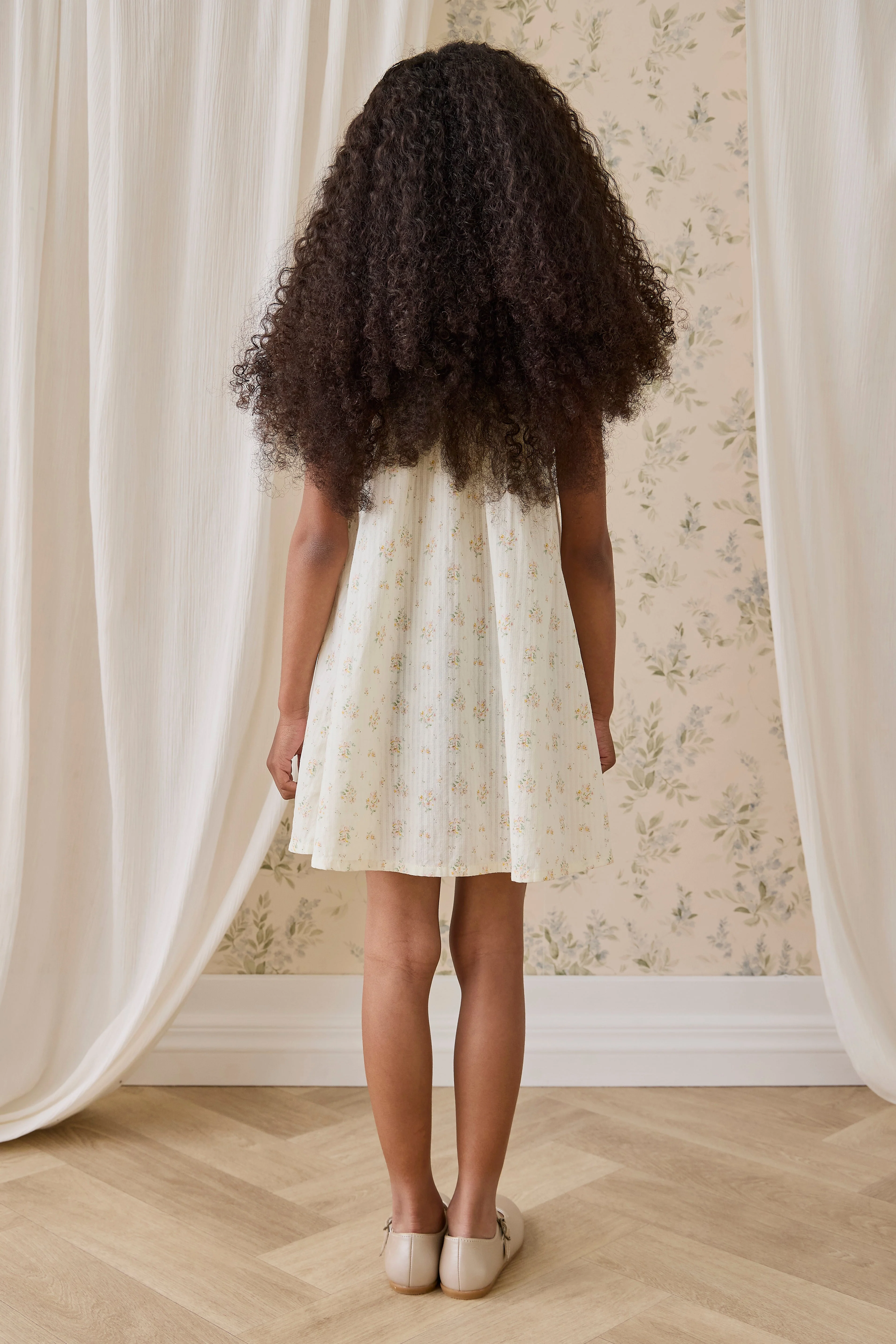 Organic Cotton Cosette Dress-Justine Parchment - Image 8