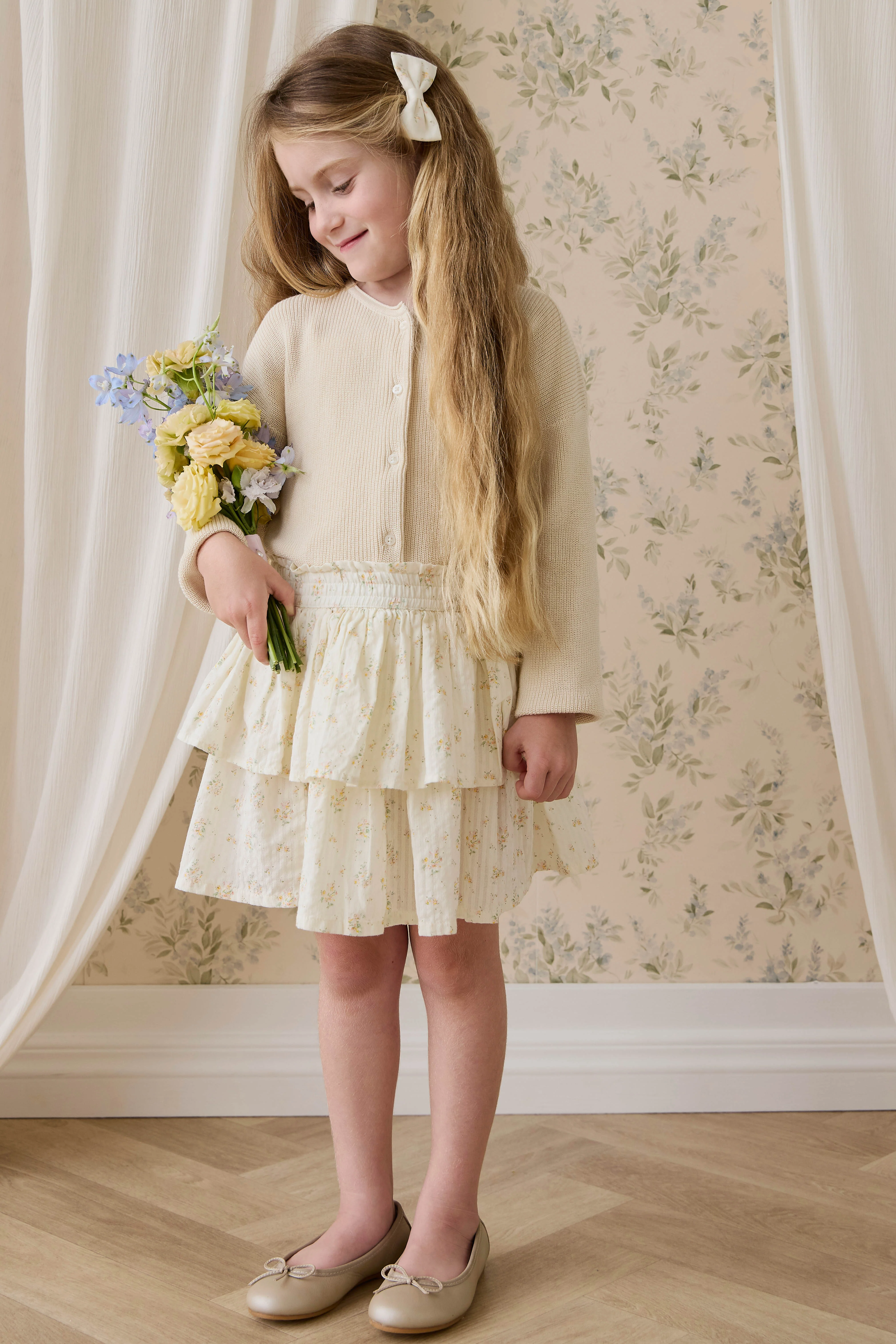 Organic Cotton Cosette Skirt-Justine Parchment - Image 6