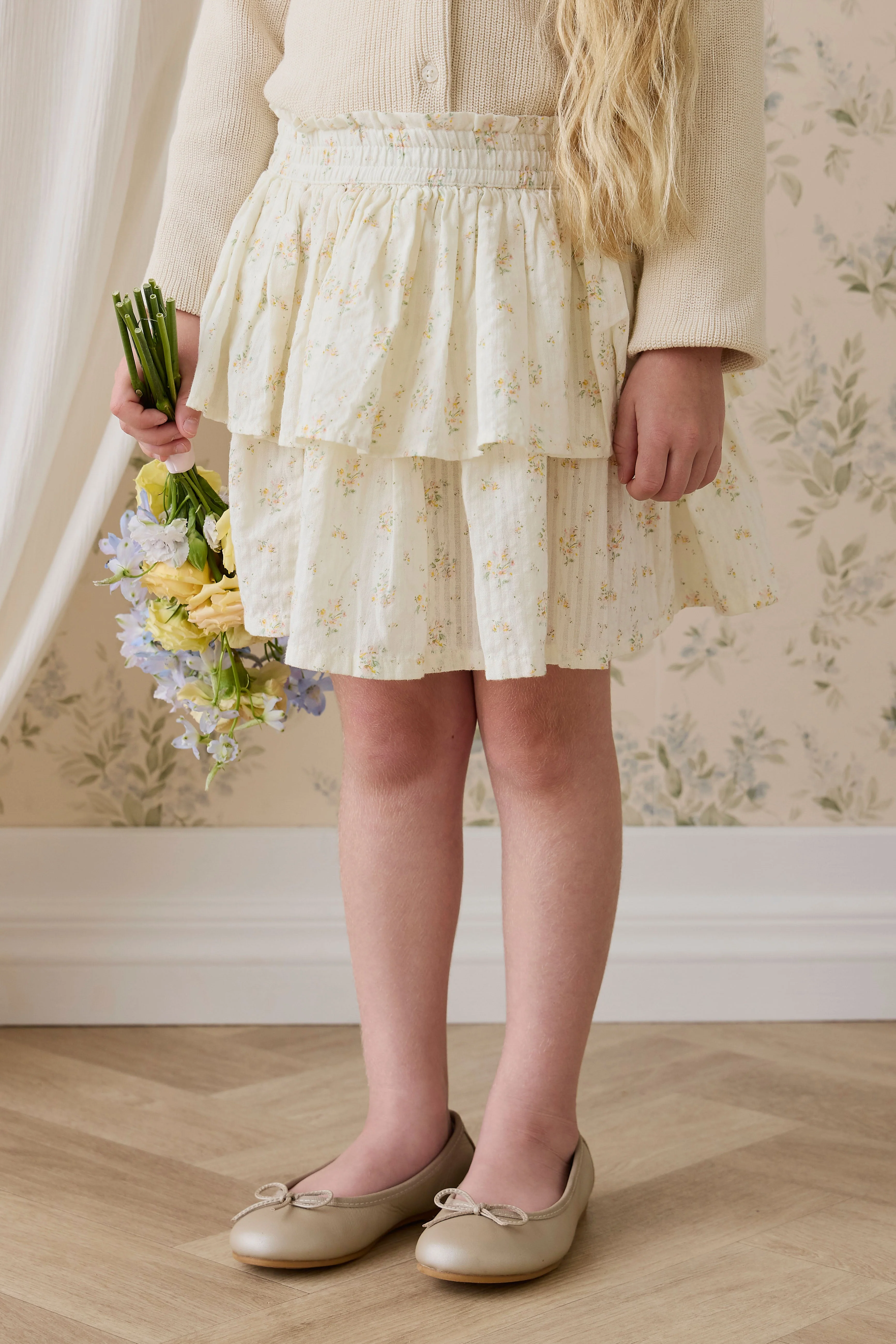 Organic Cotton Cosette Skirt-Justine Parchment - Image 7