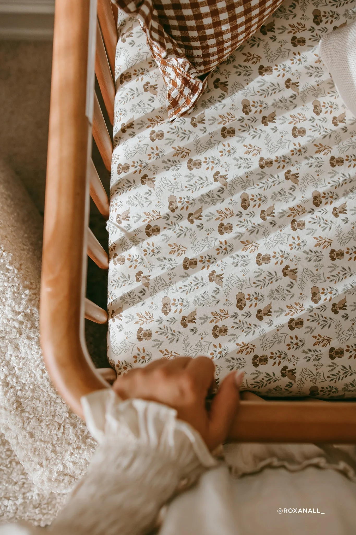 Organic Cotton Cot Sheet - Charlies Backyard - Image 2