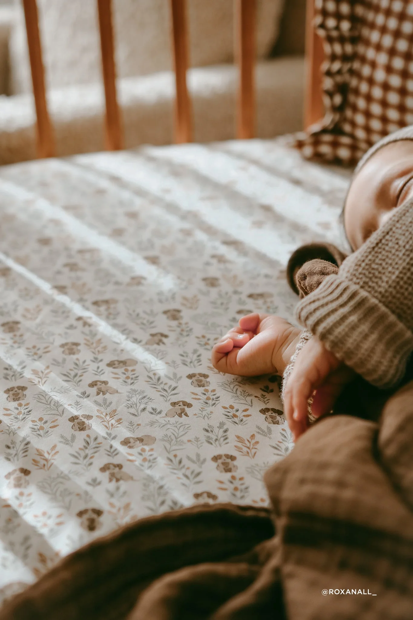 Organic Cotton Cot Sheet - Charlies Backyard - Image 3
