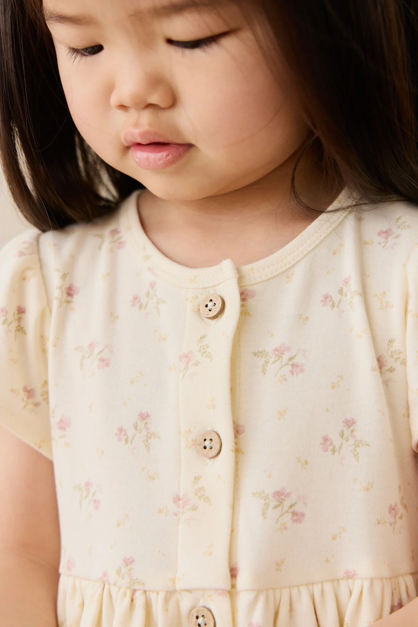 Organic Cotton Dahlia Dress - Thelma Parchment - Image 7