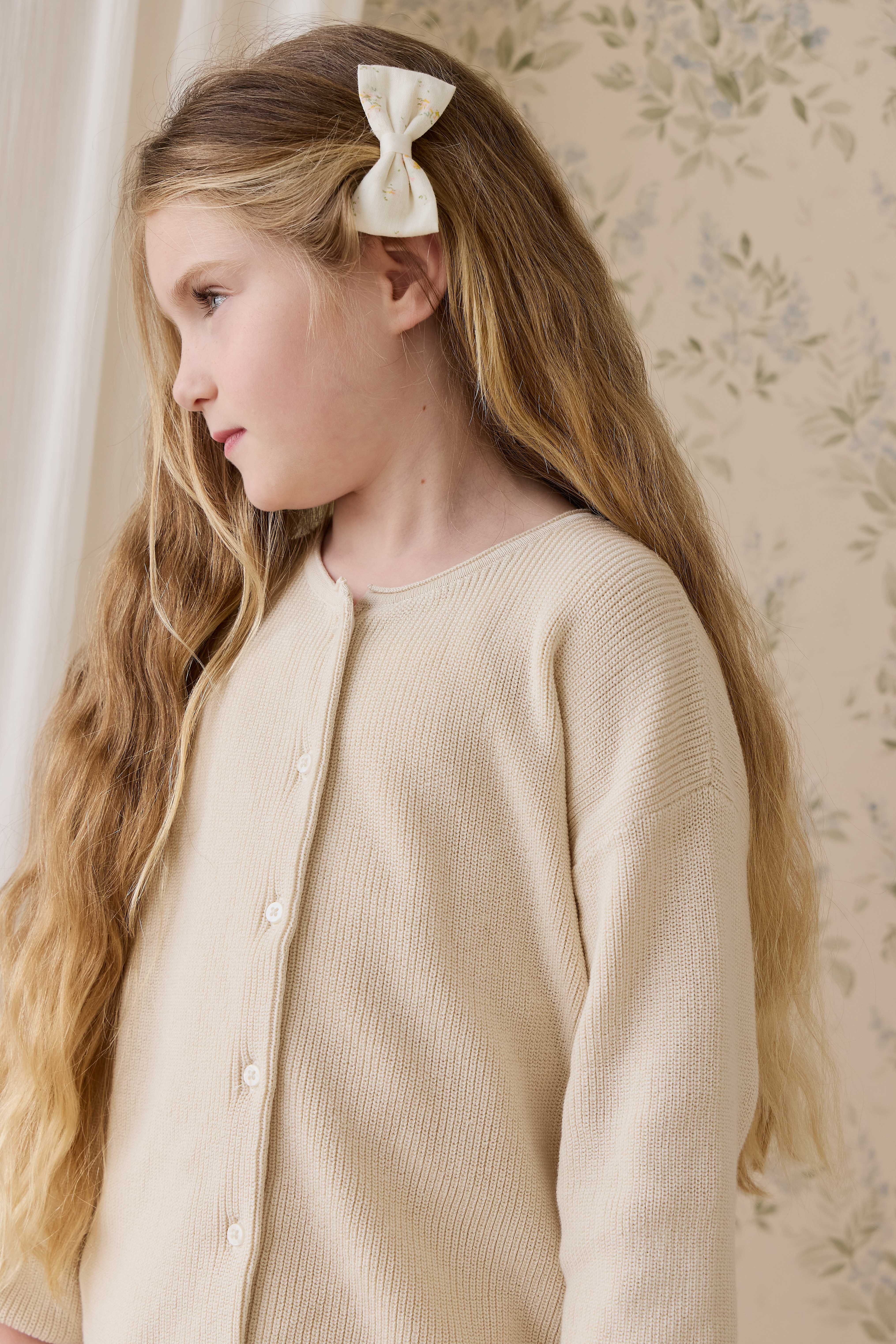 Organic Cotton Desiree Bow-Justine Parchment - Image 3