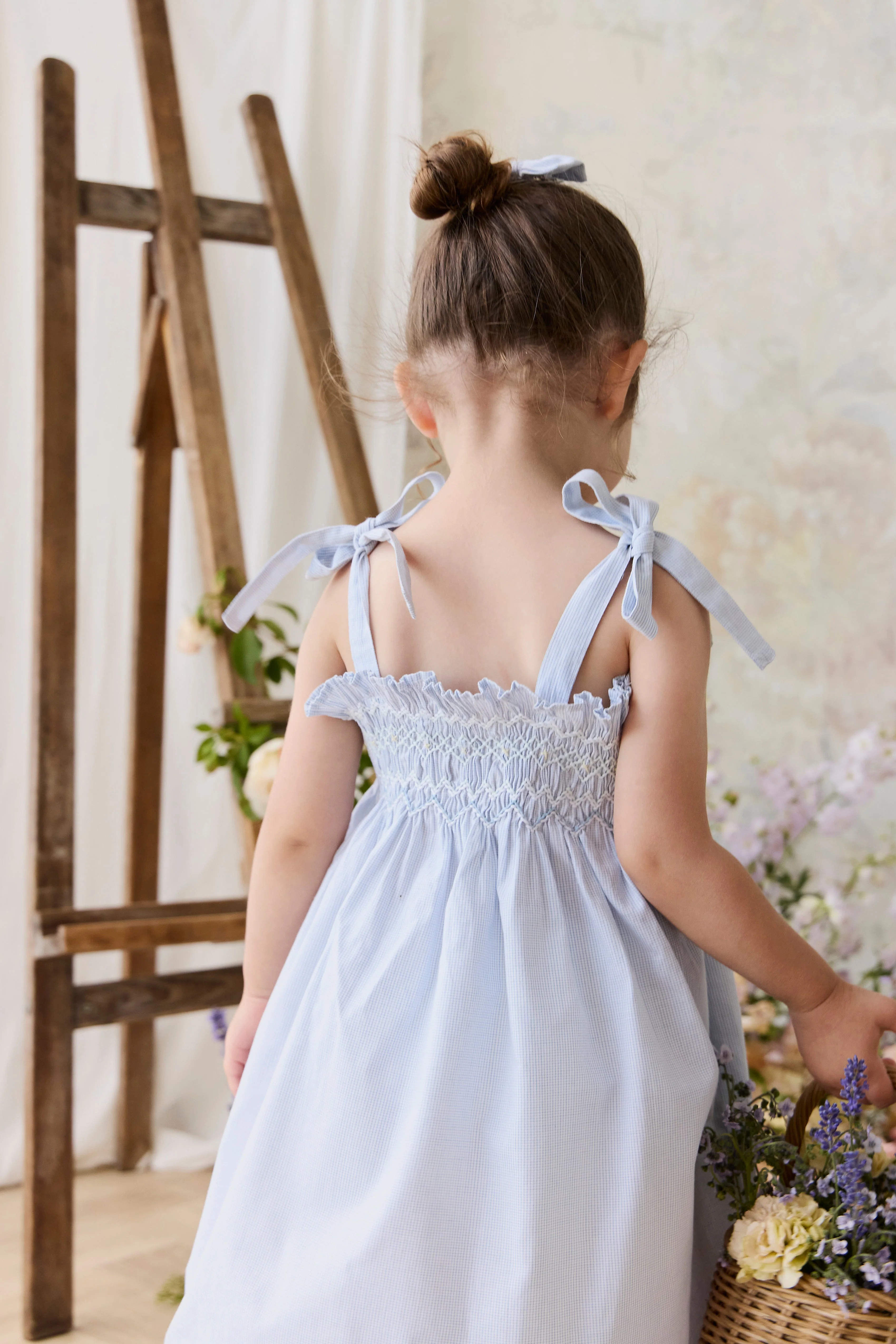 Organic Cotton Desiree Dress - Petite Check - Image 10