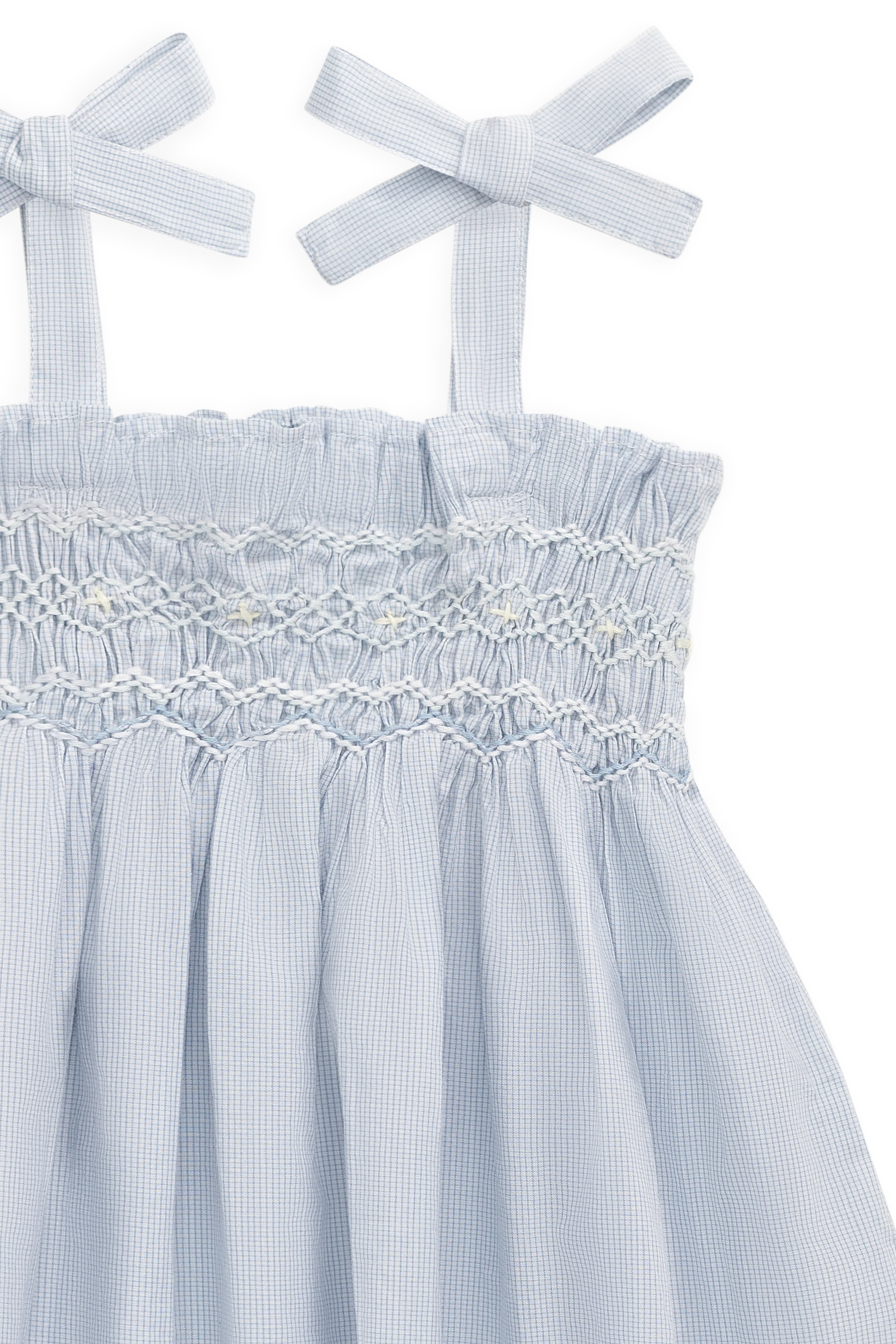 Organic Cotton Desiree Dress - Petite Check - Image 11
