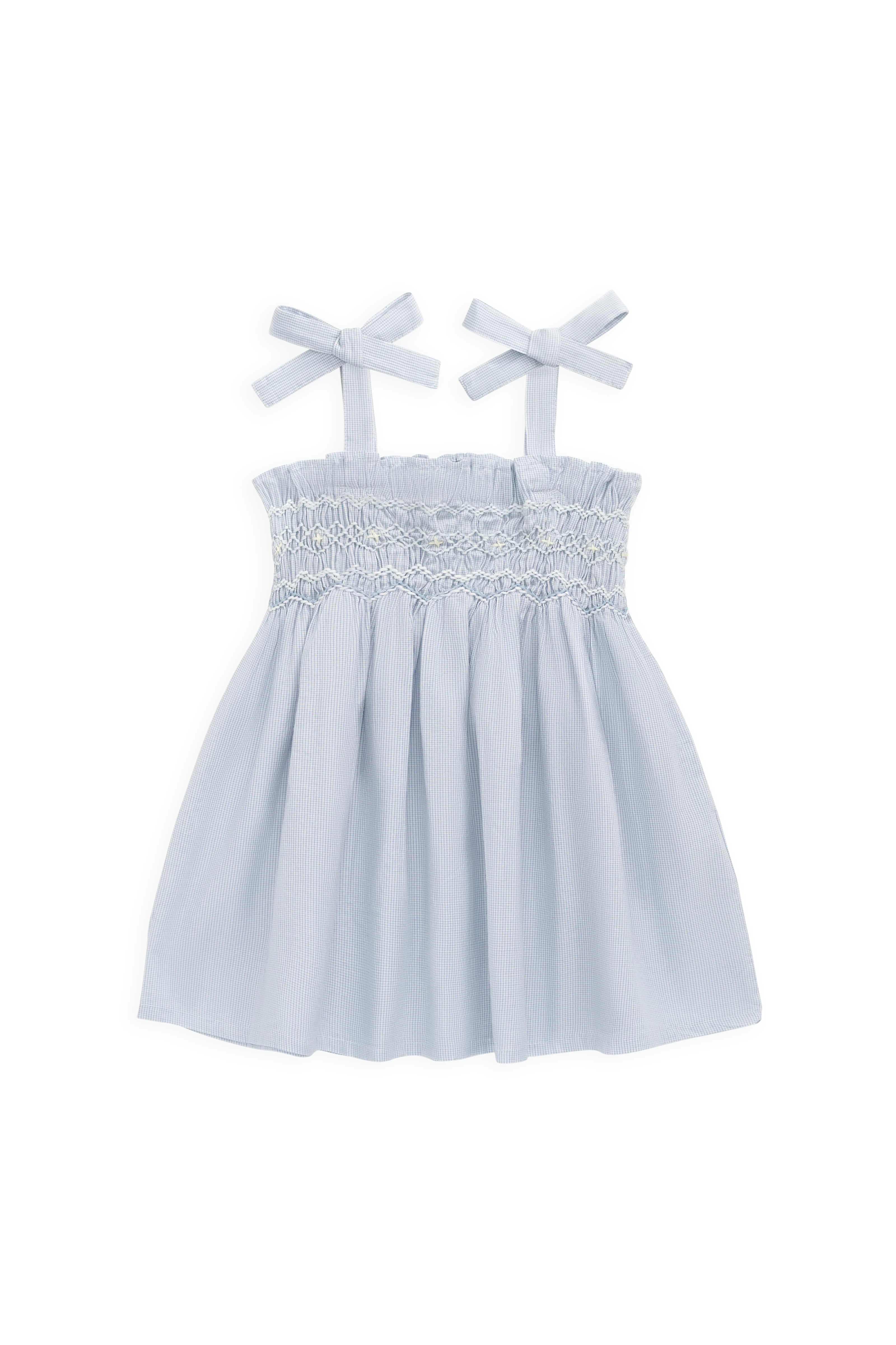 Organic Cotton Desiree Dress - Petite Check - Image 2
