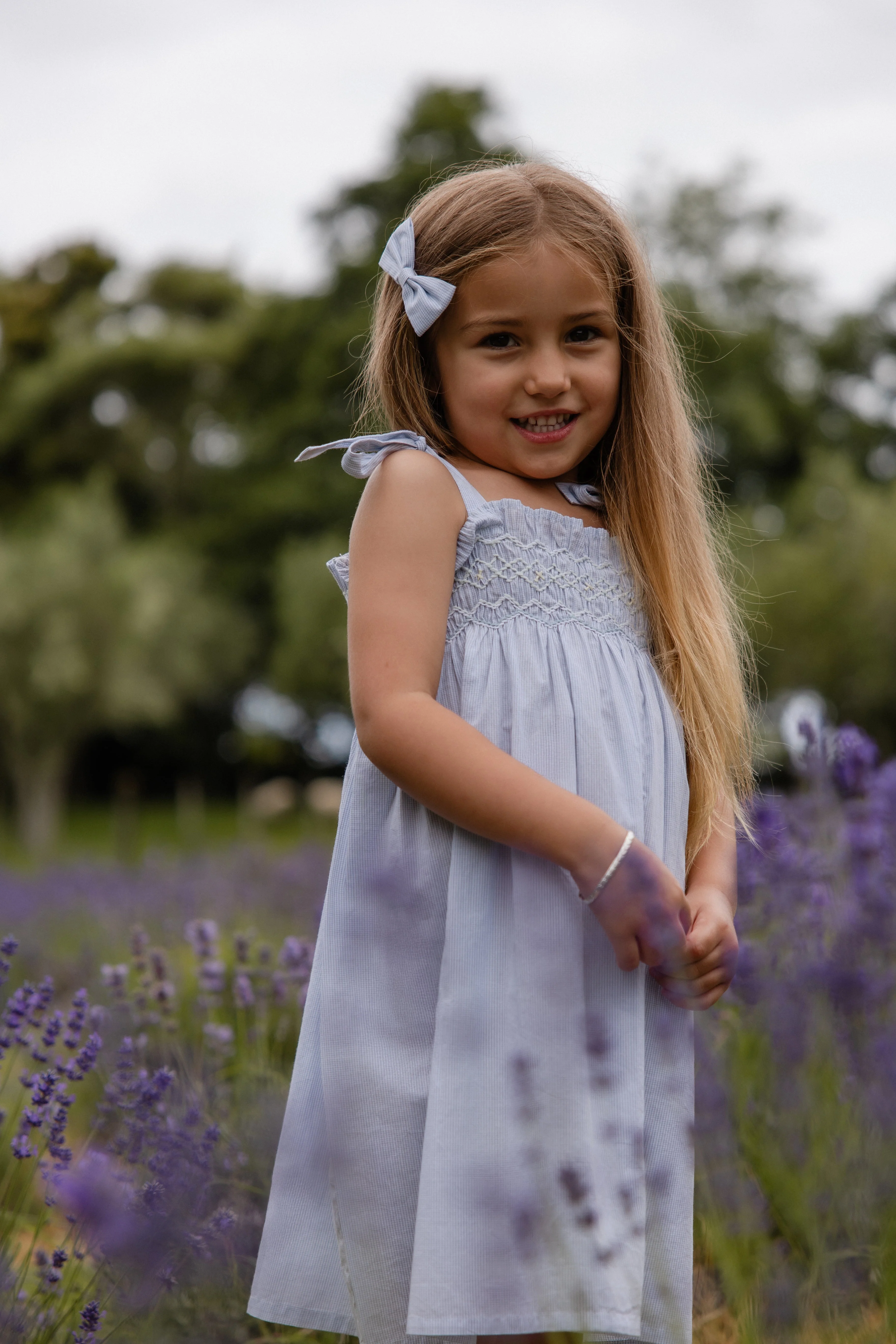 Organic Cotton Desiree Dress - Petite Check - Image 6