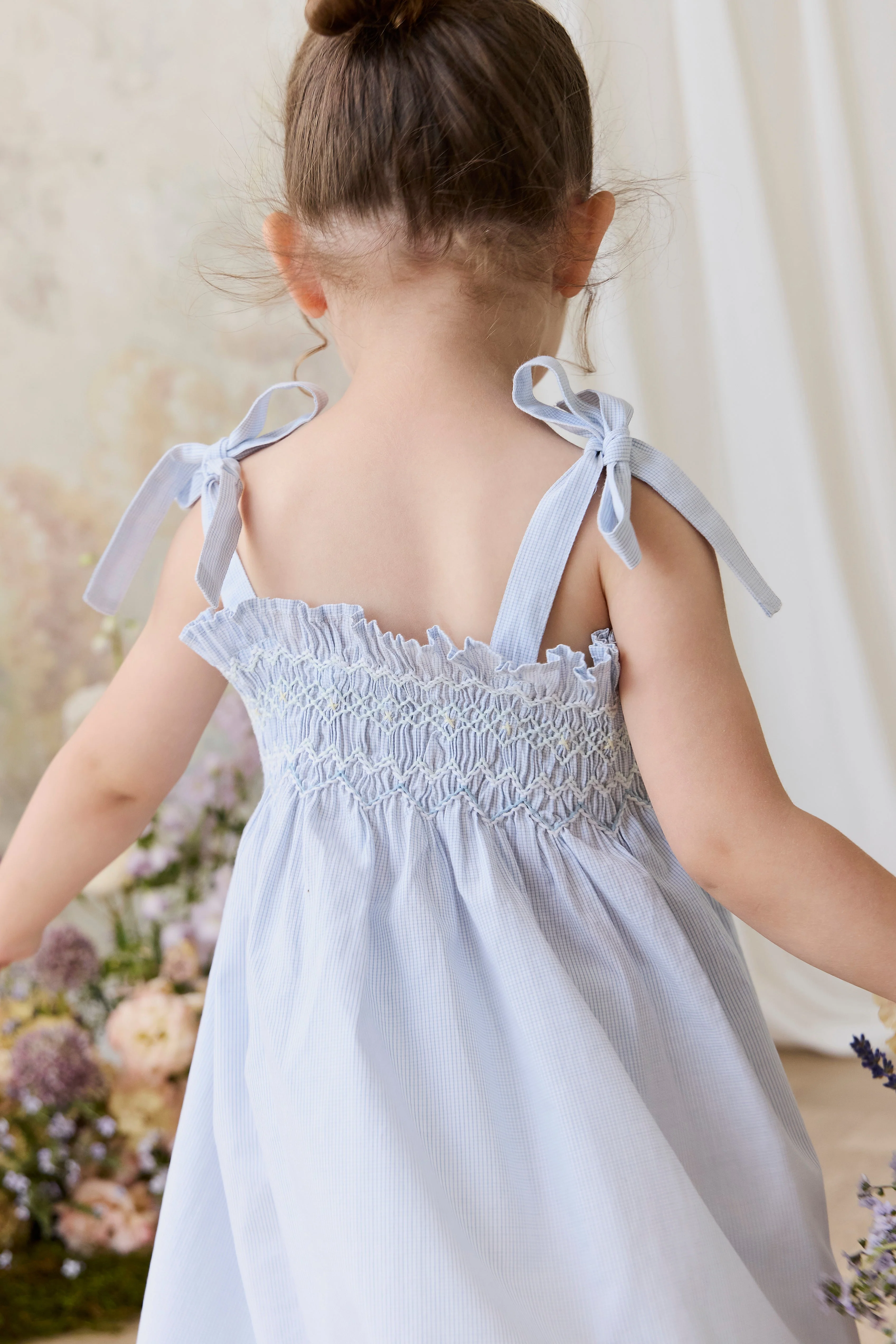 Organic Cotton Desiree Dress - Petite Check - Image 7
