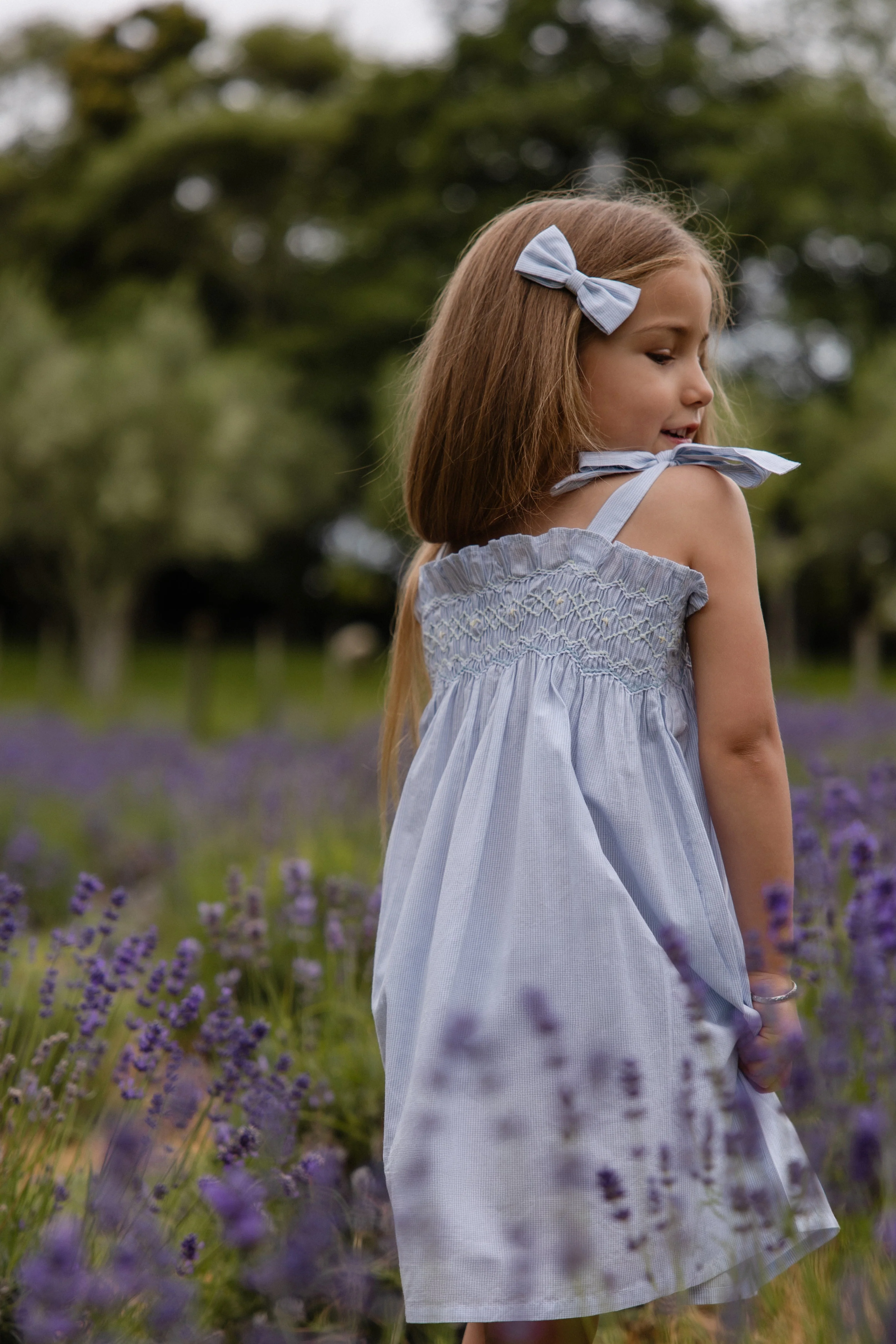 Organic Cotton Desiree Dress - Petite Check - Image 8