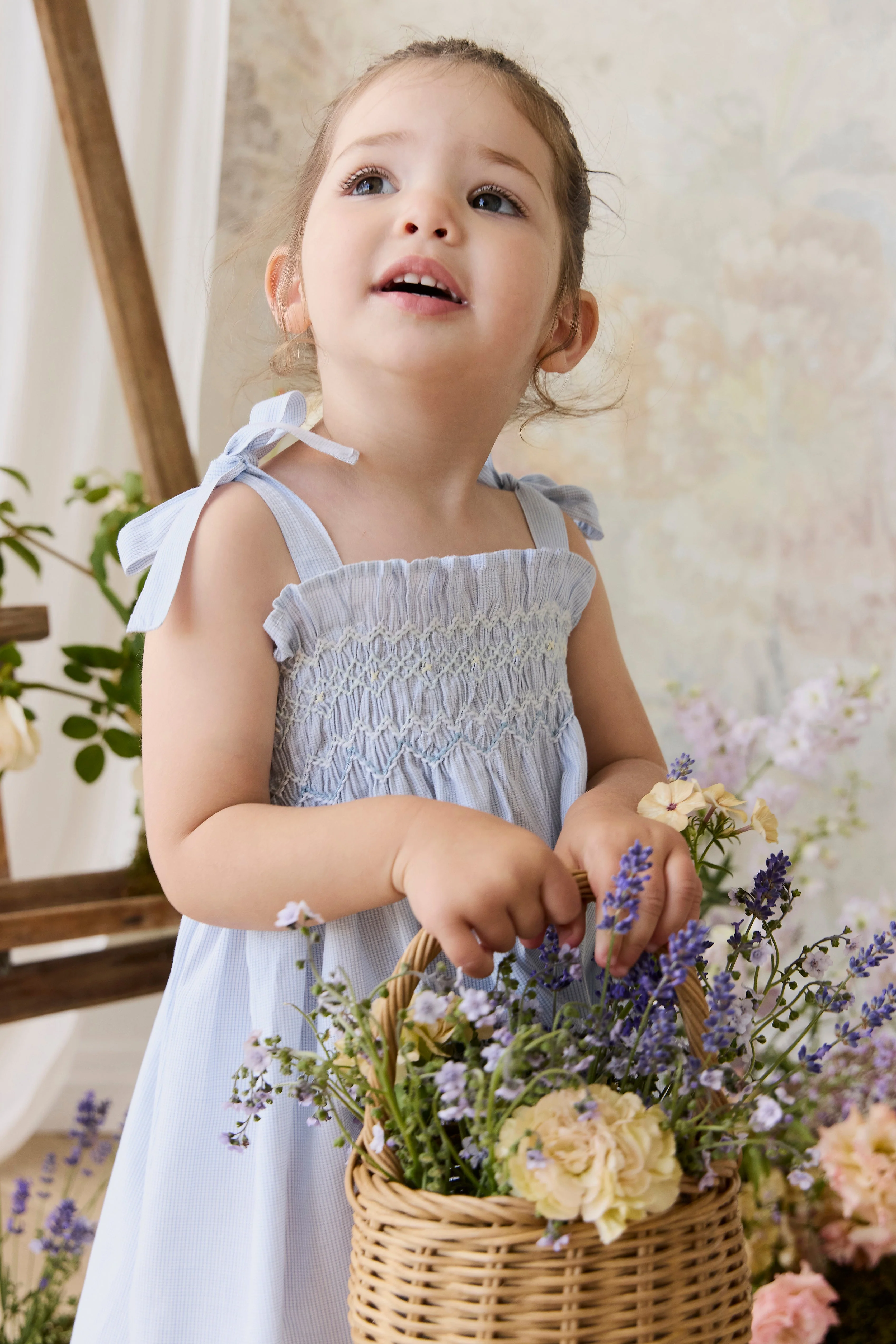Organic Cotton Desiree Dress - Petite Check - Image 9