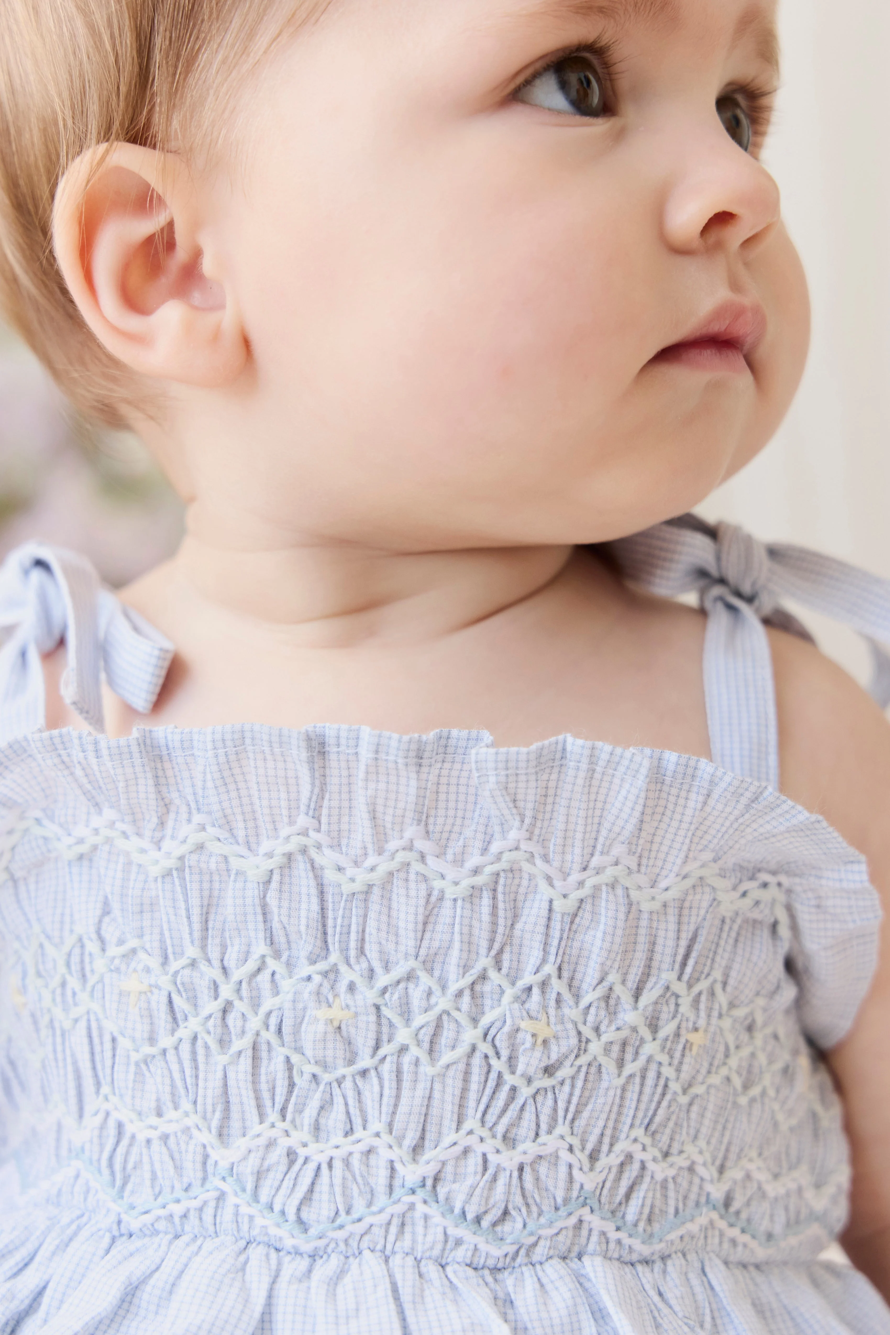 Organic Cotton Desiree Playsuit - Petite Check - Image 3