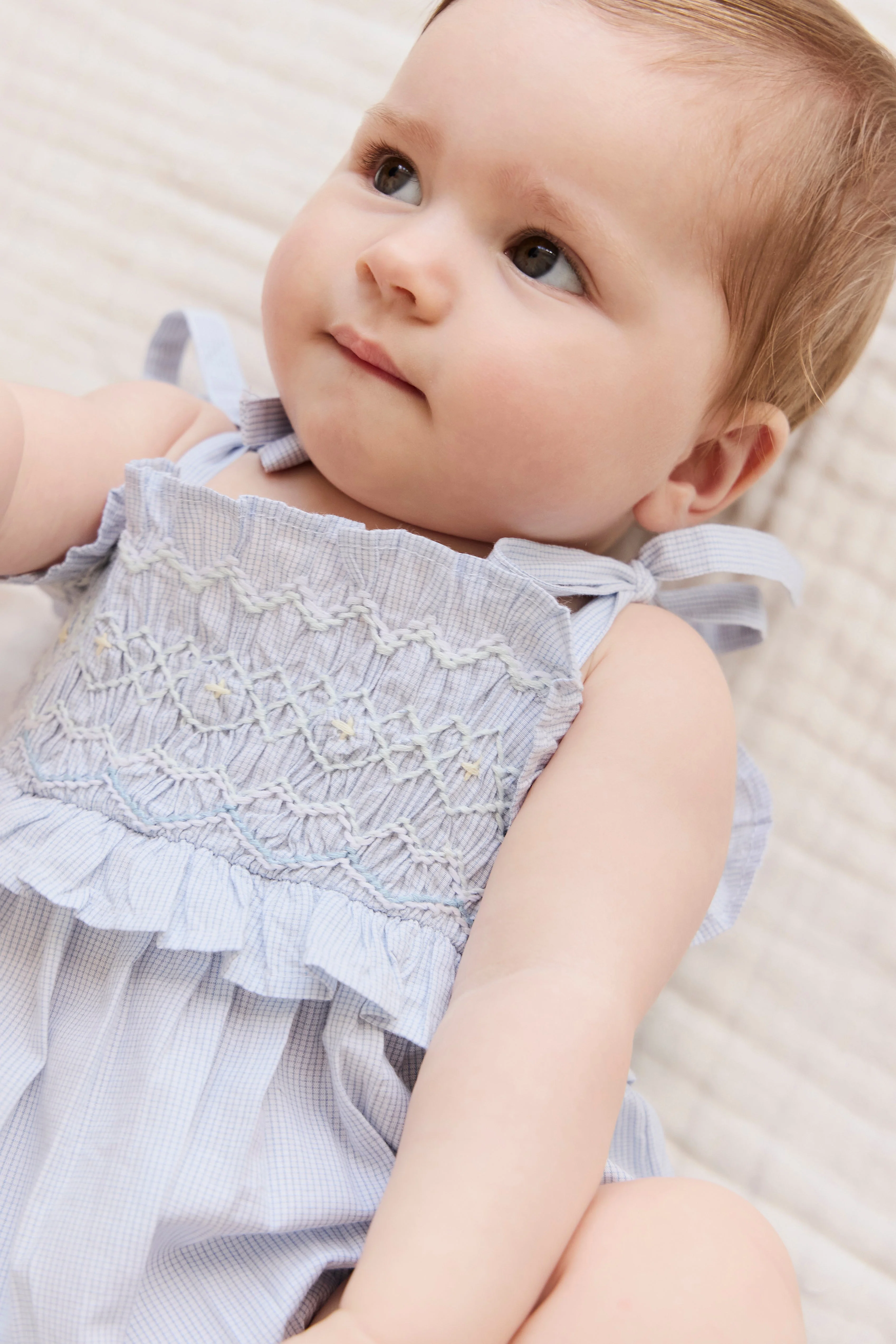 Organic Cotton Desiree Playsuit - Petite Check - Image 5