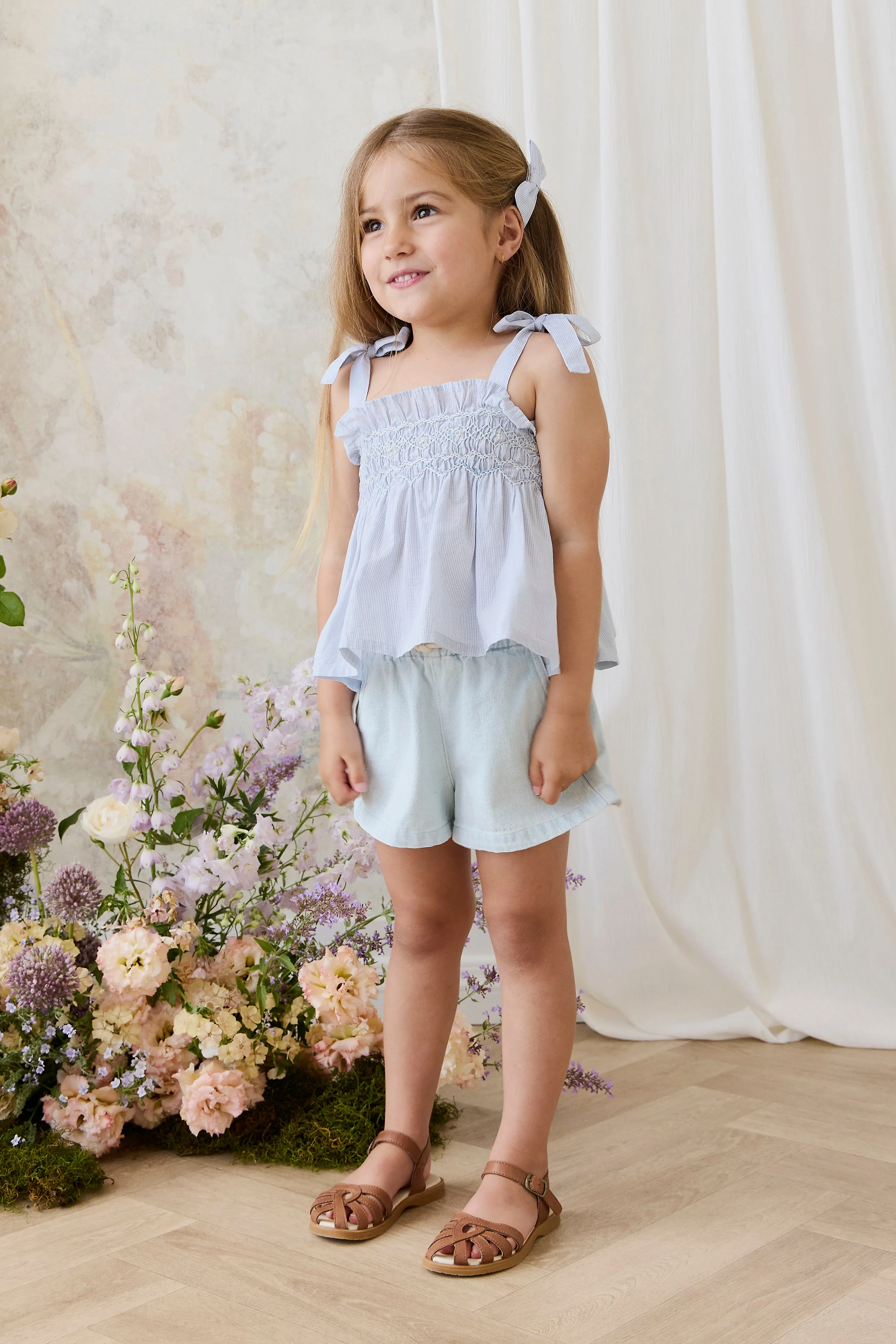 Organic Cotton Desiree Top - Petite Check - Image 4