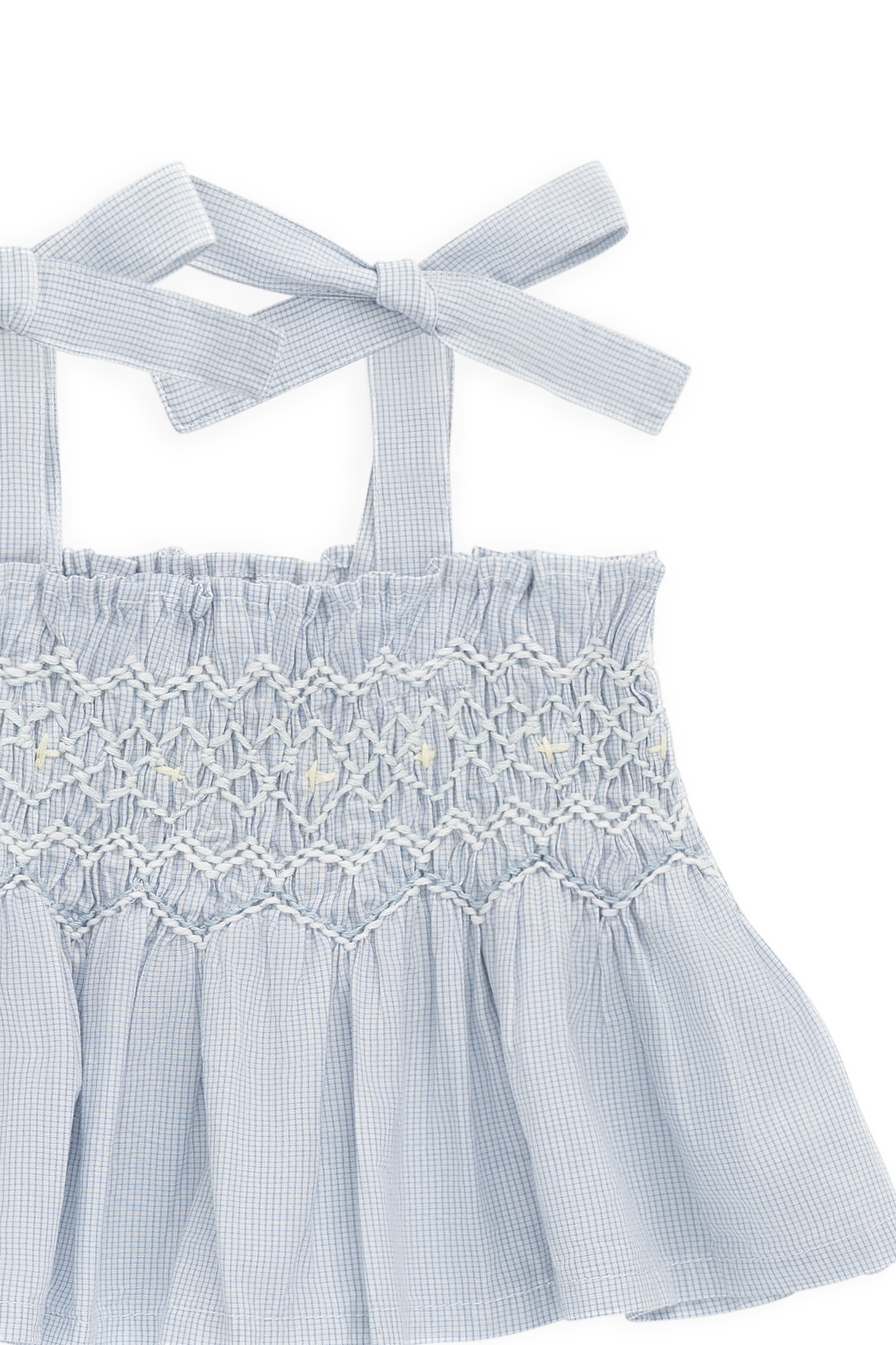 Organic Cotton Desiree Top - Petite Check - Image 7