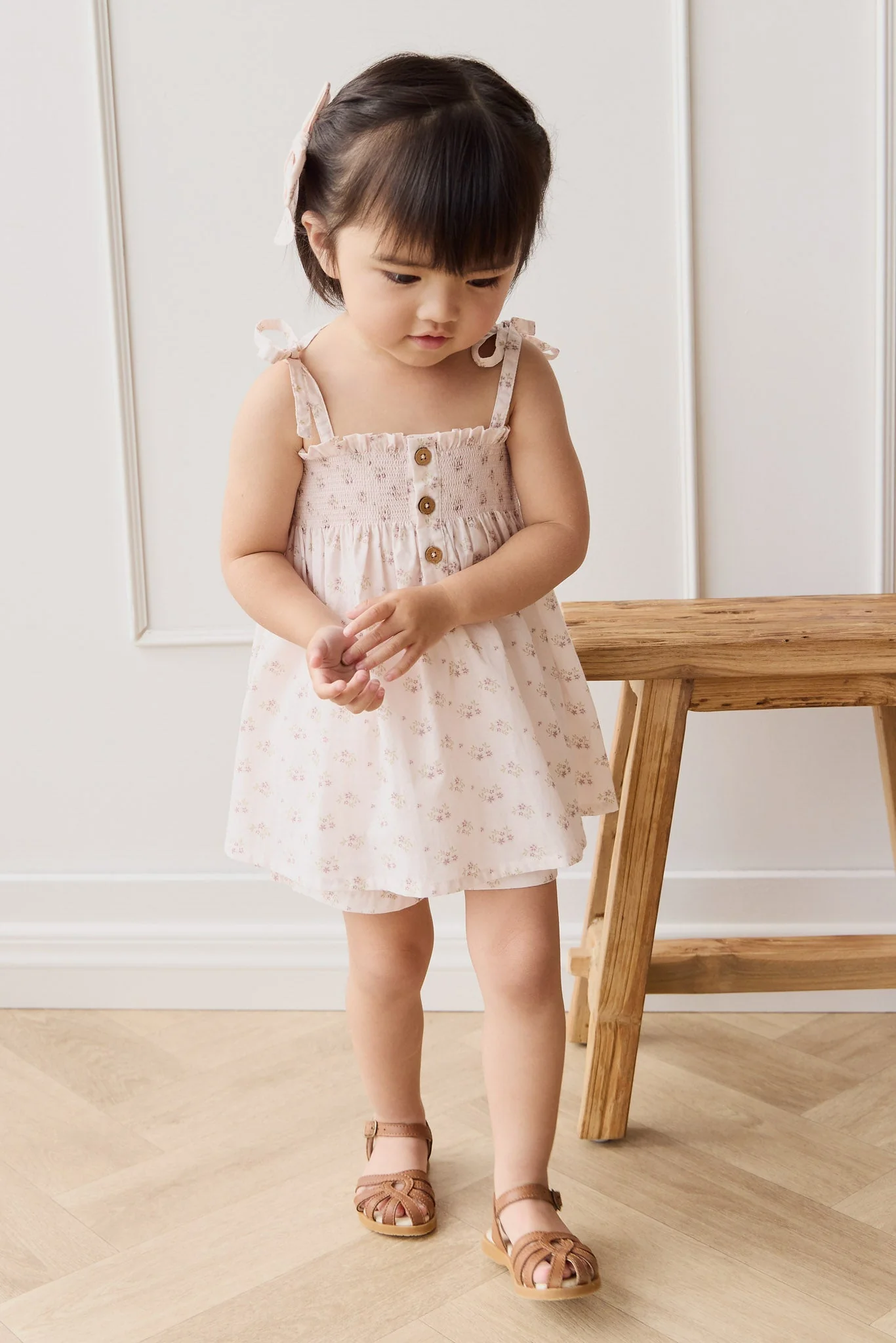 Organic Cotton Ellie Top - Rose Floral Pink - Image 3