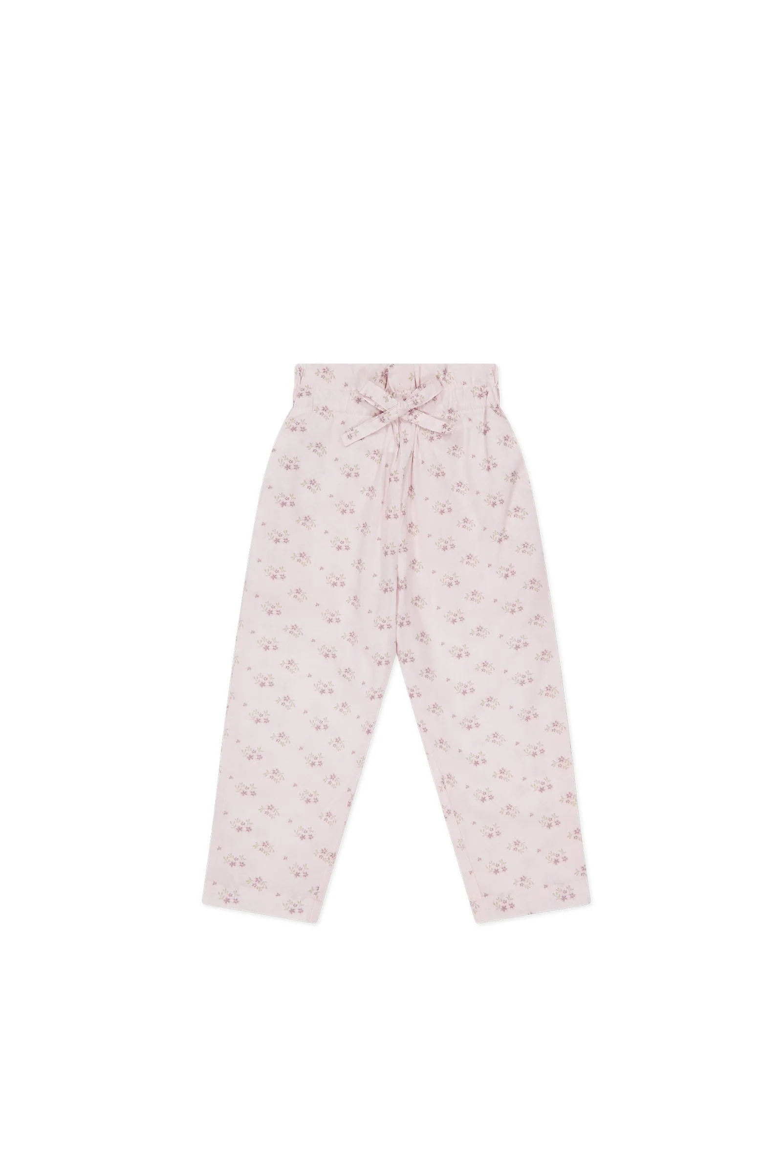 Organic Cotton Elodie Pant - Rose Floral Pink - Image 2