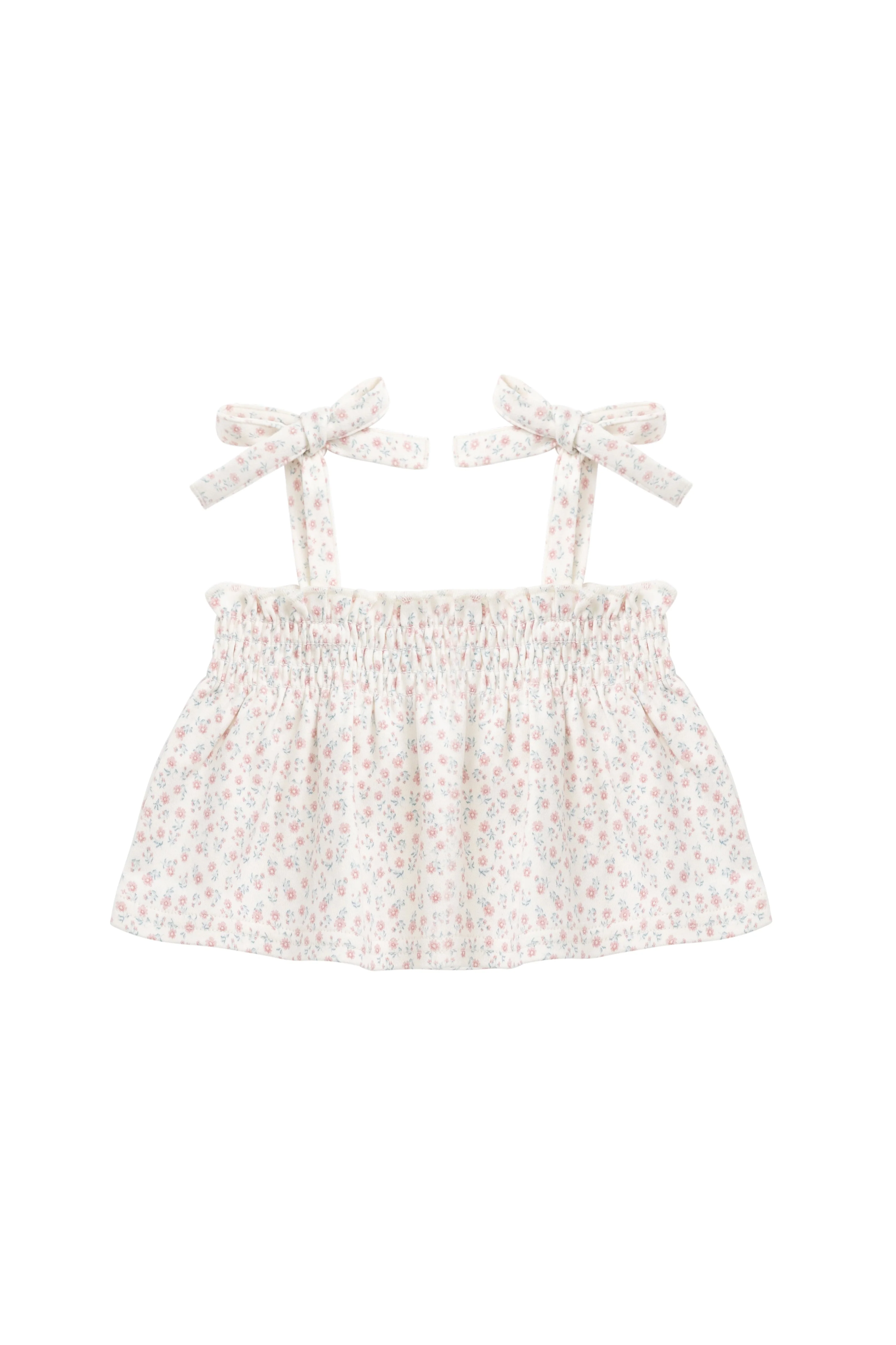 Organic Cotton Emmeline Top - Posy Garden Pink - Image 2