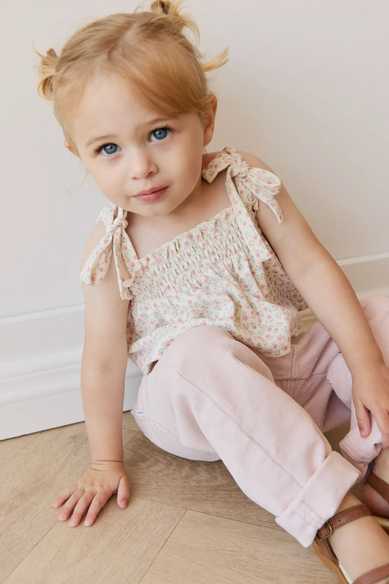 Organic Cotton Emmeline Top - Posy Garden Pink - Image 6