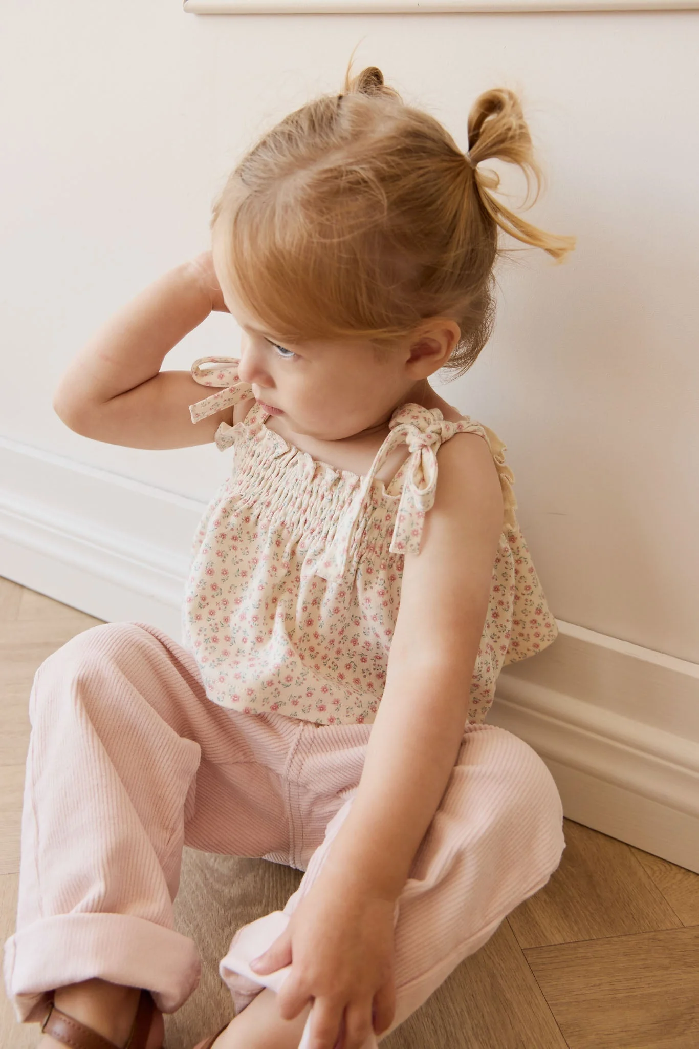 Organic Cotton Emmeline Top - Posy Garden Pink - Image 7