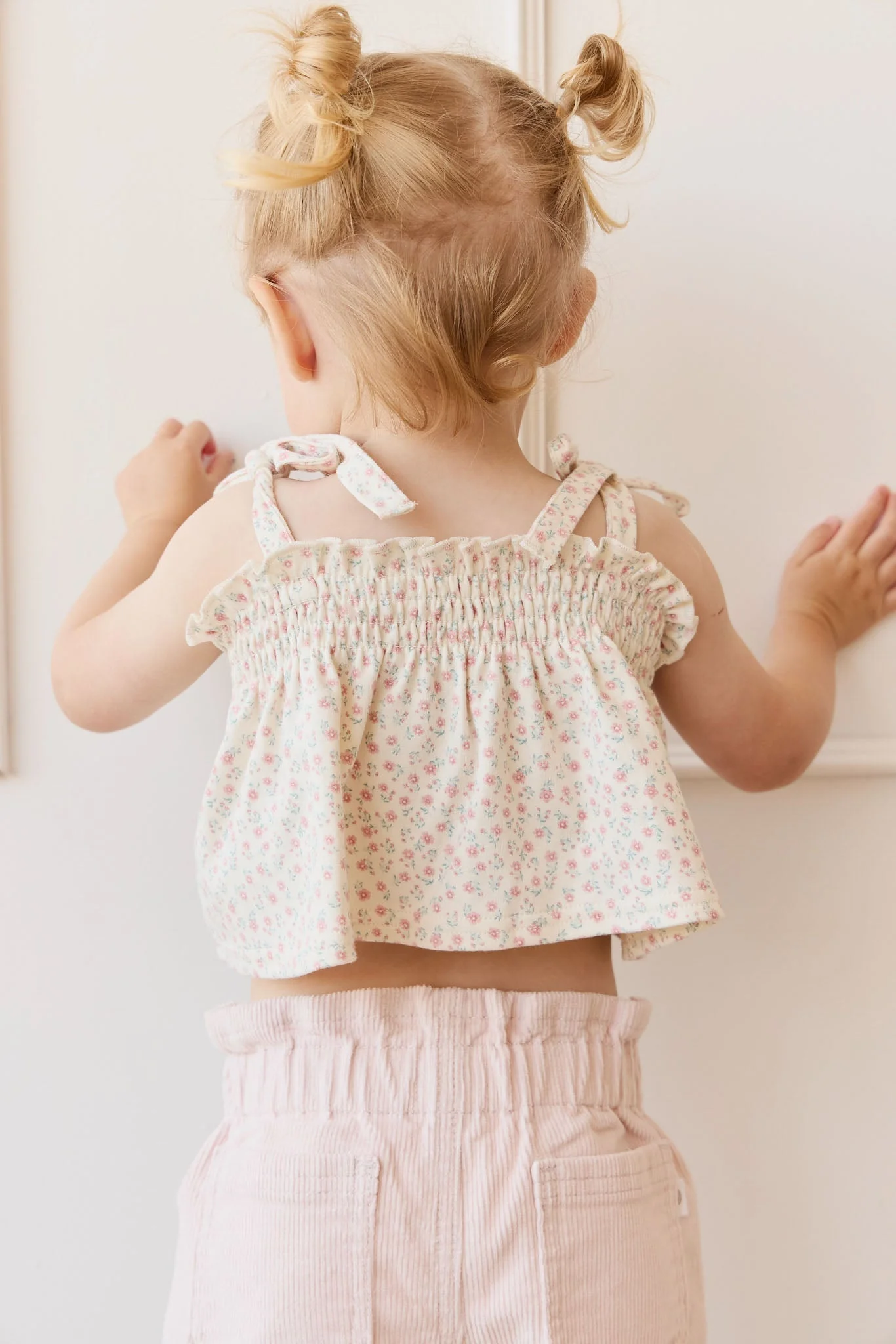 Organic Cotton Emmeline Top - Posy Garden Pink - Image 8