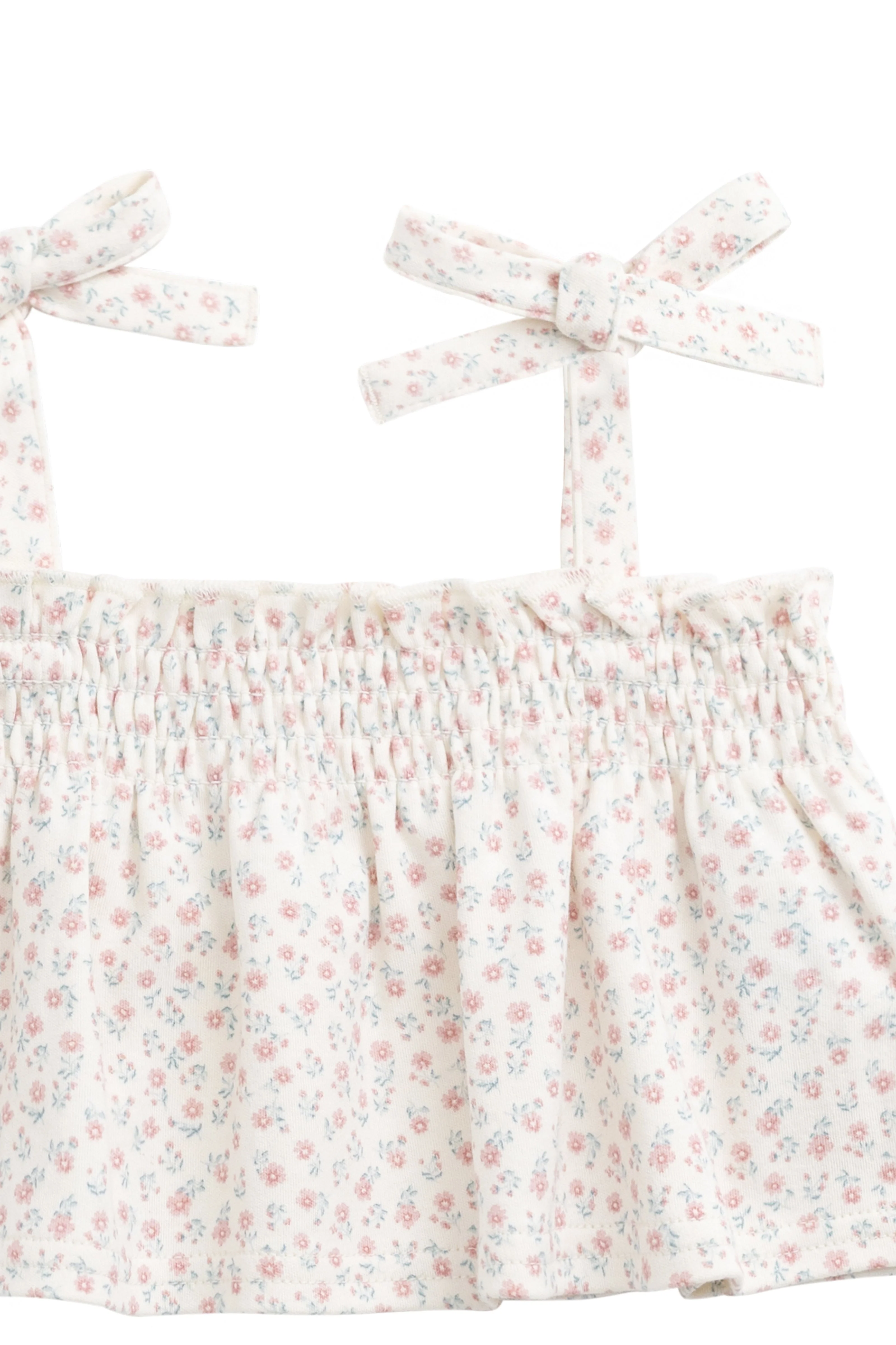 Organic Cotton Emmeline Top - Posy Garden Pink - Image 9