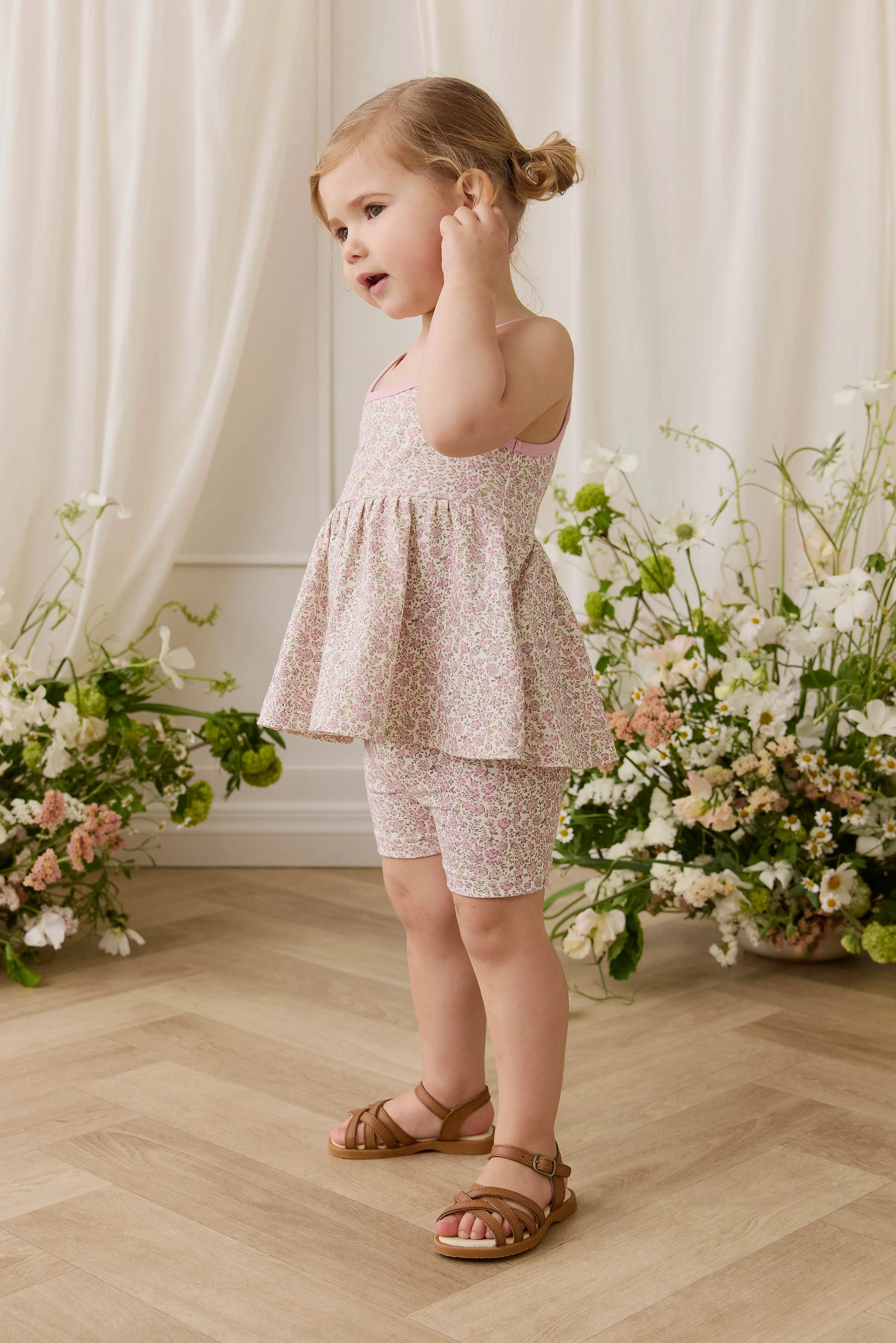 Organic Cotton Everyday Bike Short - Tully Mauve - Image 4