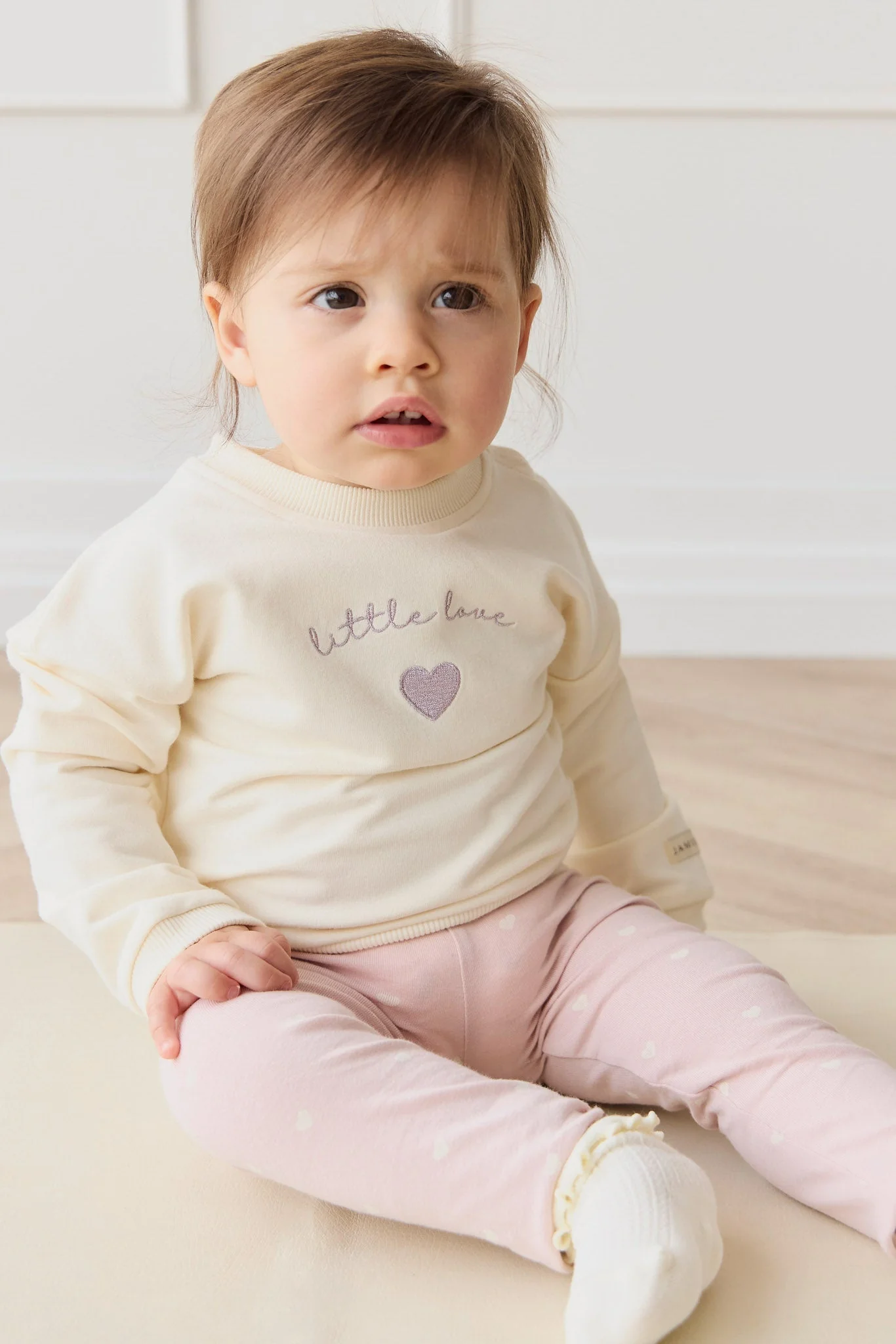 Organic Cotton Everyday Legging - Petite Heart Old Rose - Image 3