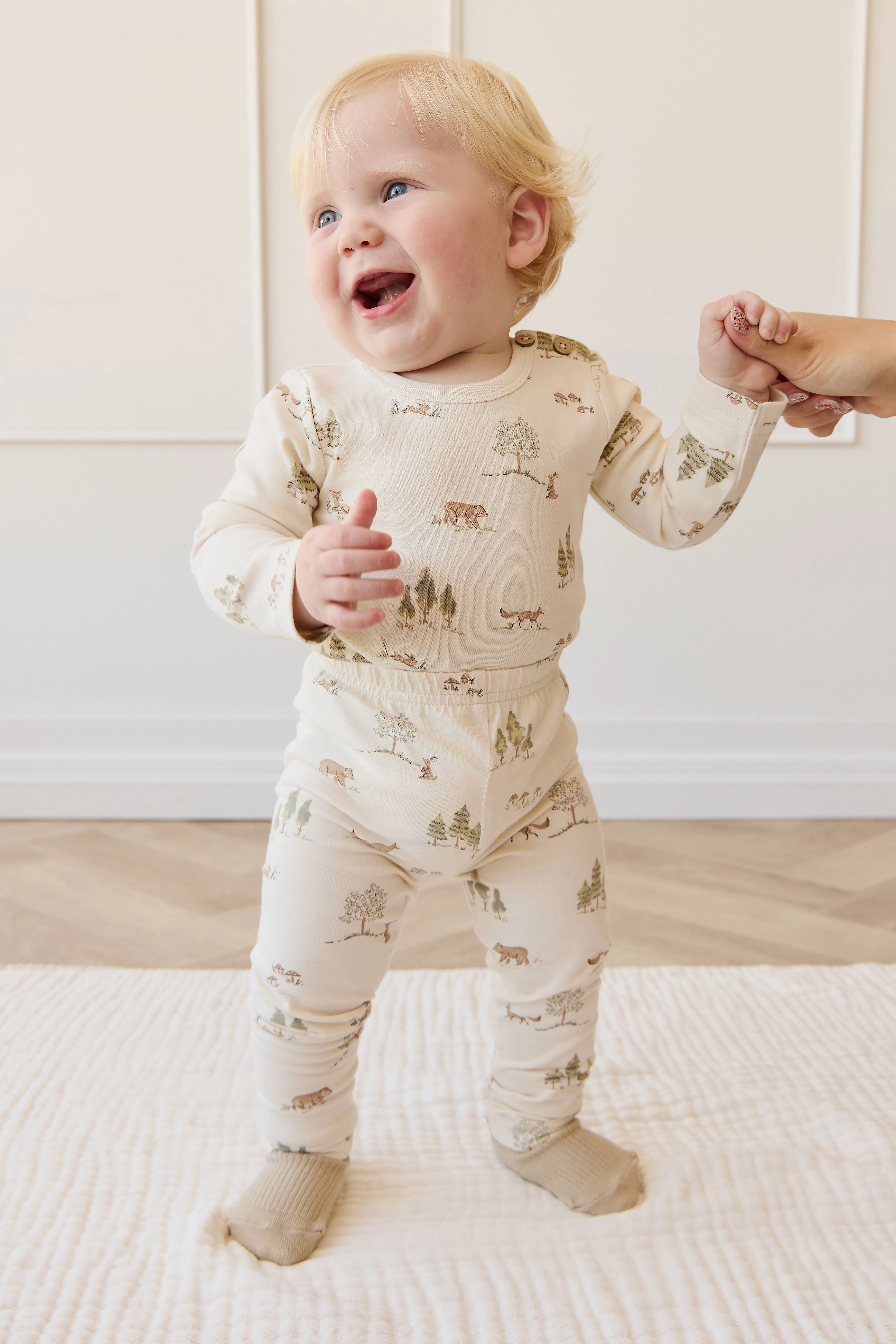 Organic Cotton Everyday Legging - Pine Forest Friends - Image 3