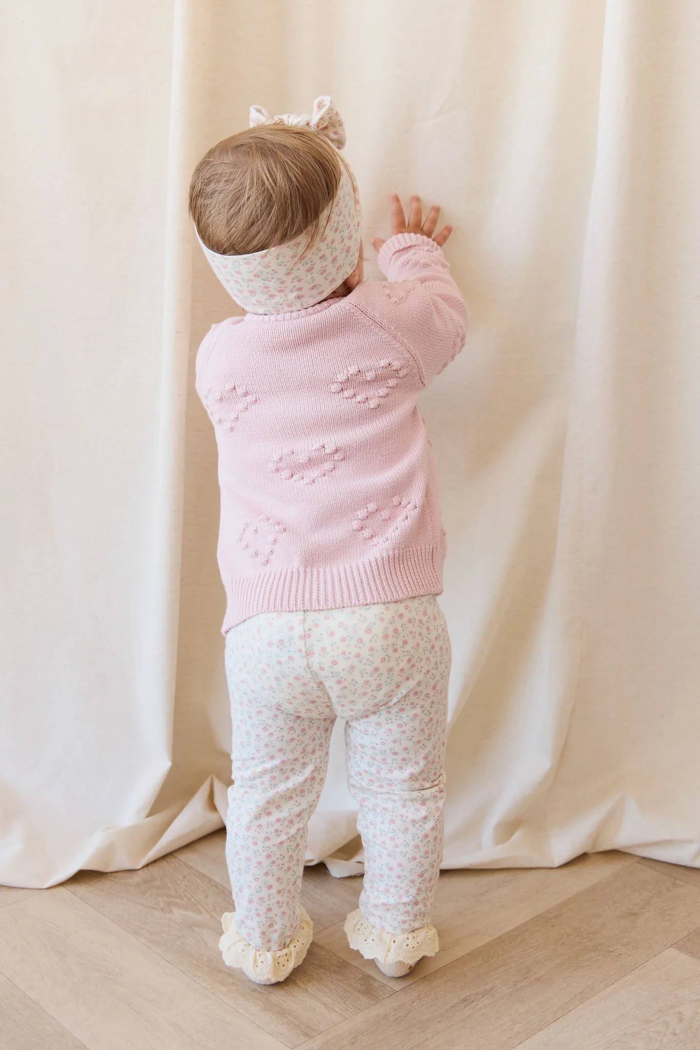 Organic Cotton Everyday Legging - Posy Garden Pink - Image 4
