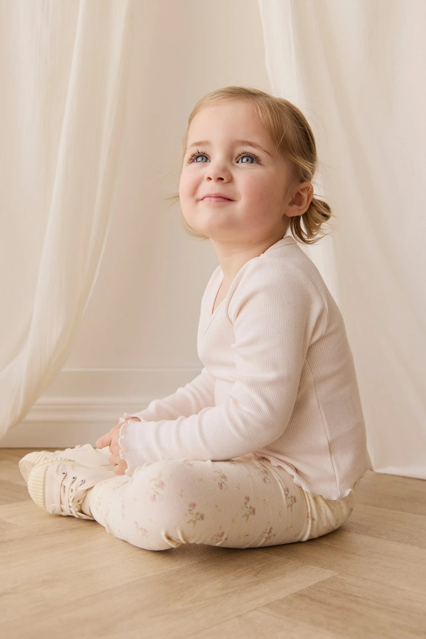 Organic Cotton Everyday Legging - Thelma Parchment - Image 3