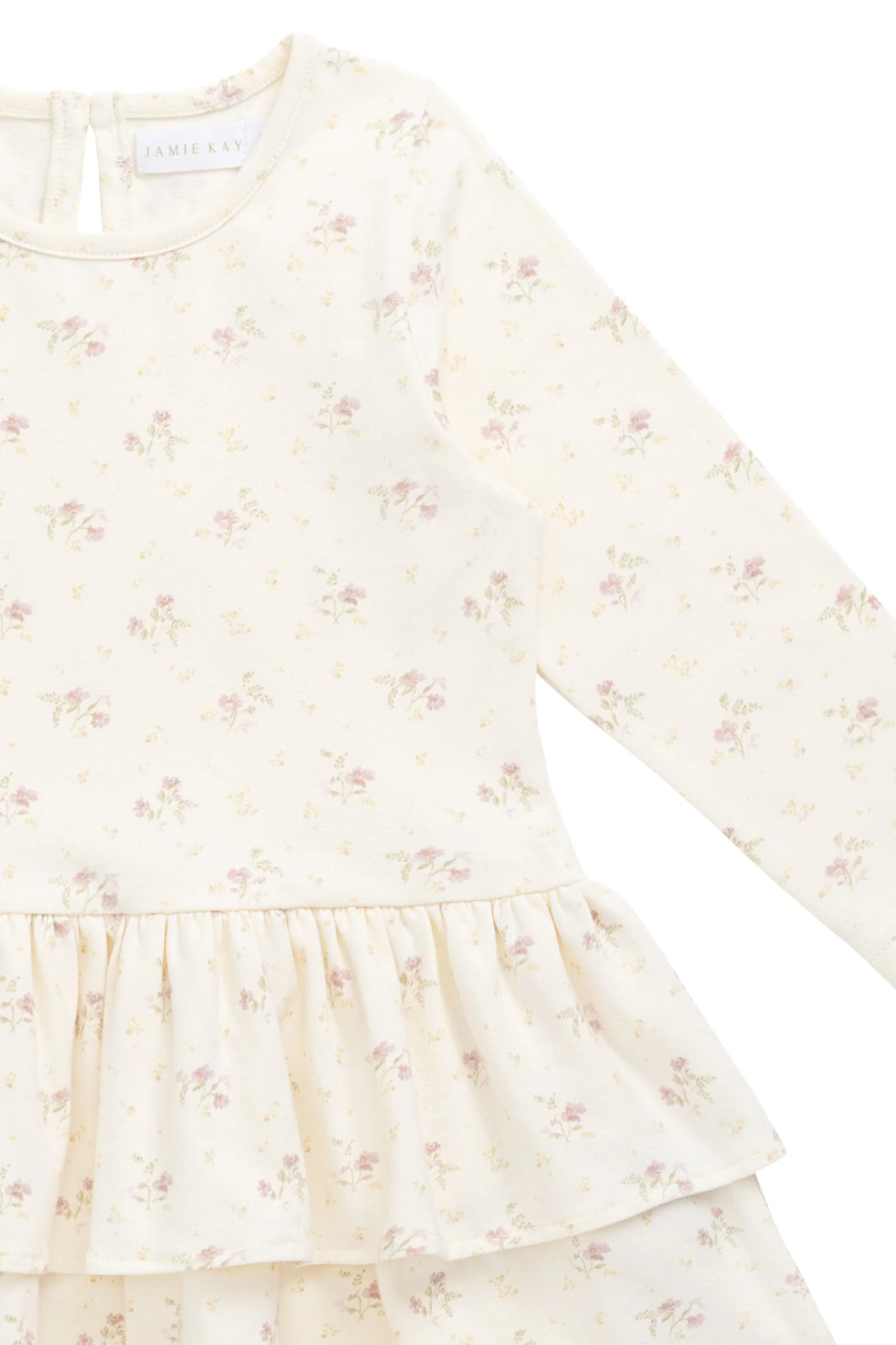 Organic Cotton Fayette Dress - Thelma Parchment - Image 6