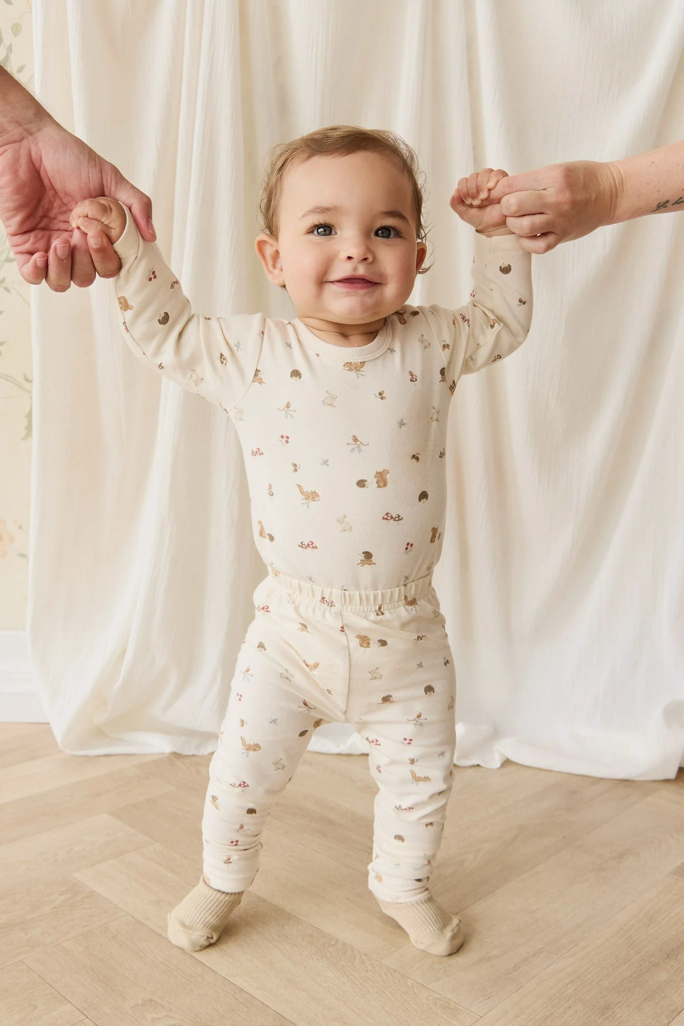 Organic Cotton Fernley Bodysuit - Forest Gathering - Image 4