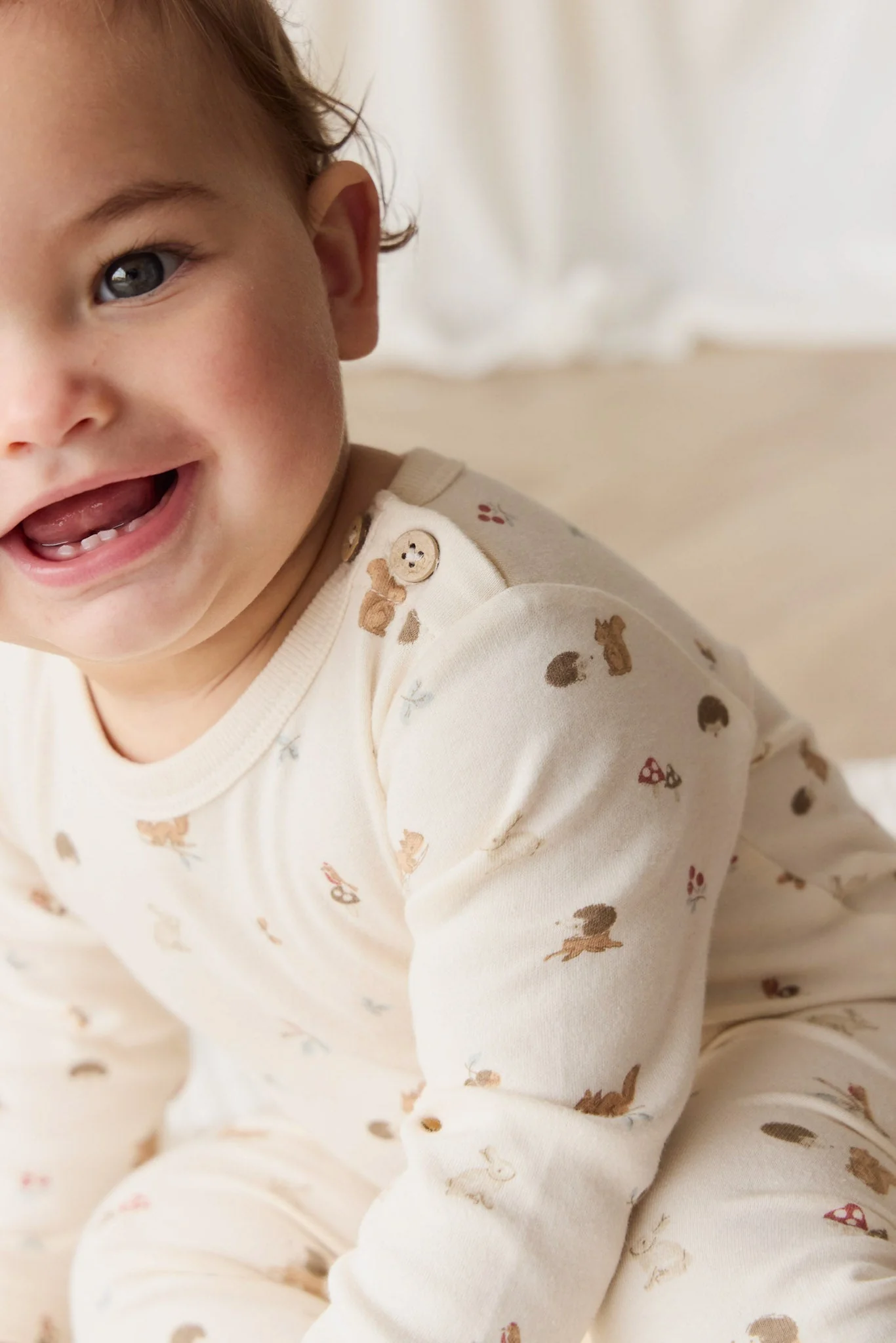 Organic Cotton Fernley Bodysuit - Forest Gathering - Image 6