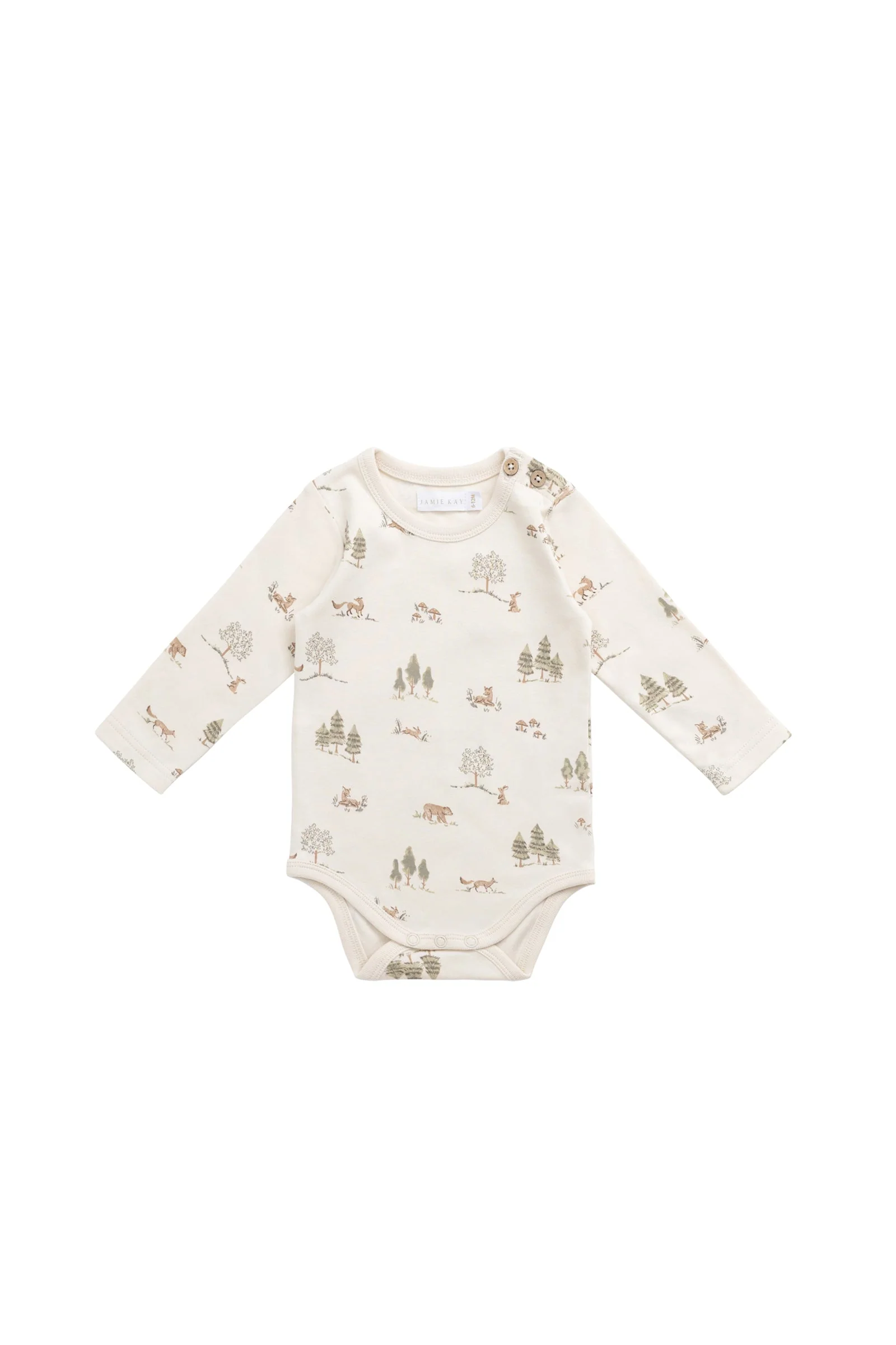 Organic Cotton Fernley Bodysuit - Pine Forest Friends - Image 2