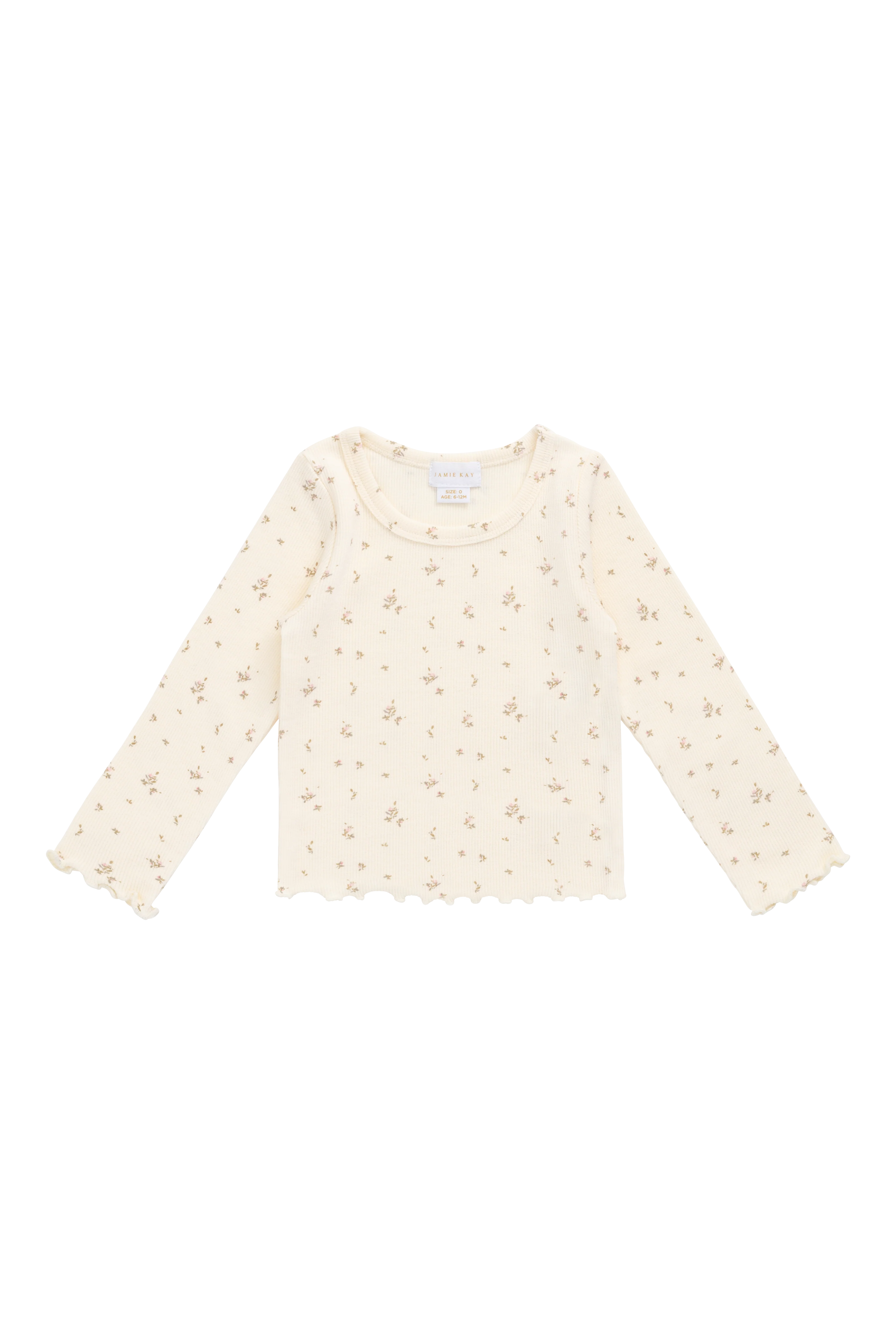 Organic Cotton Fine Rib Agathe Top - Dina Antique - Image 2