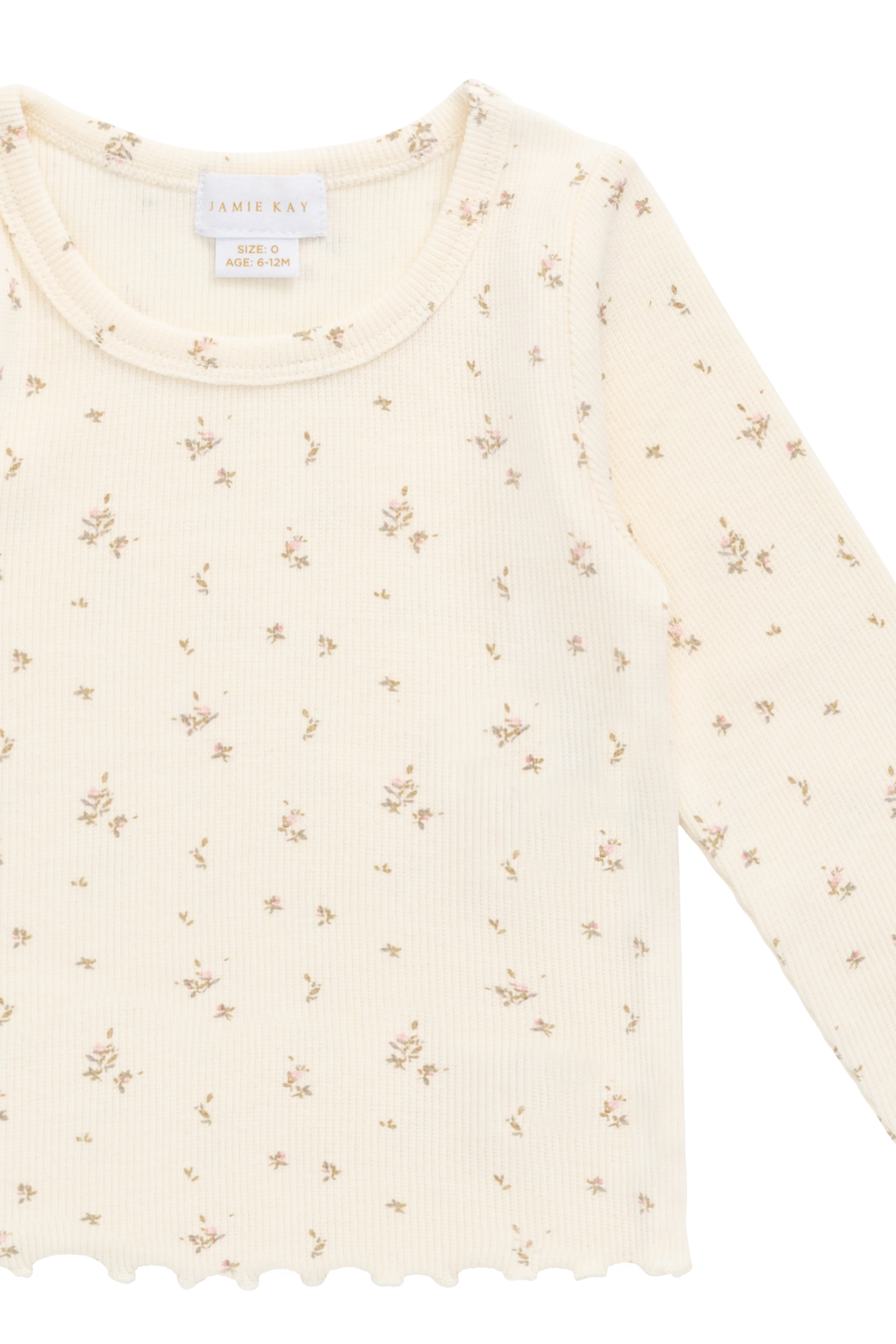 Organic Cotton Fine Rib Agathe Top - Dina Antique - Image 5