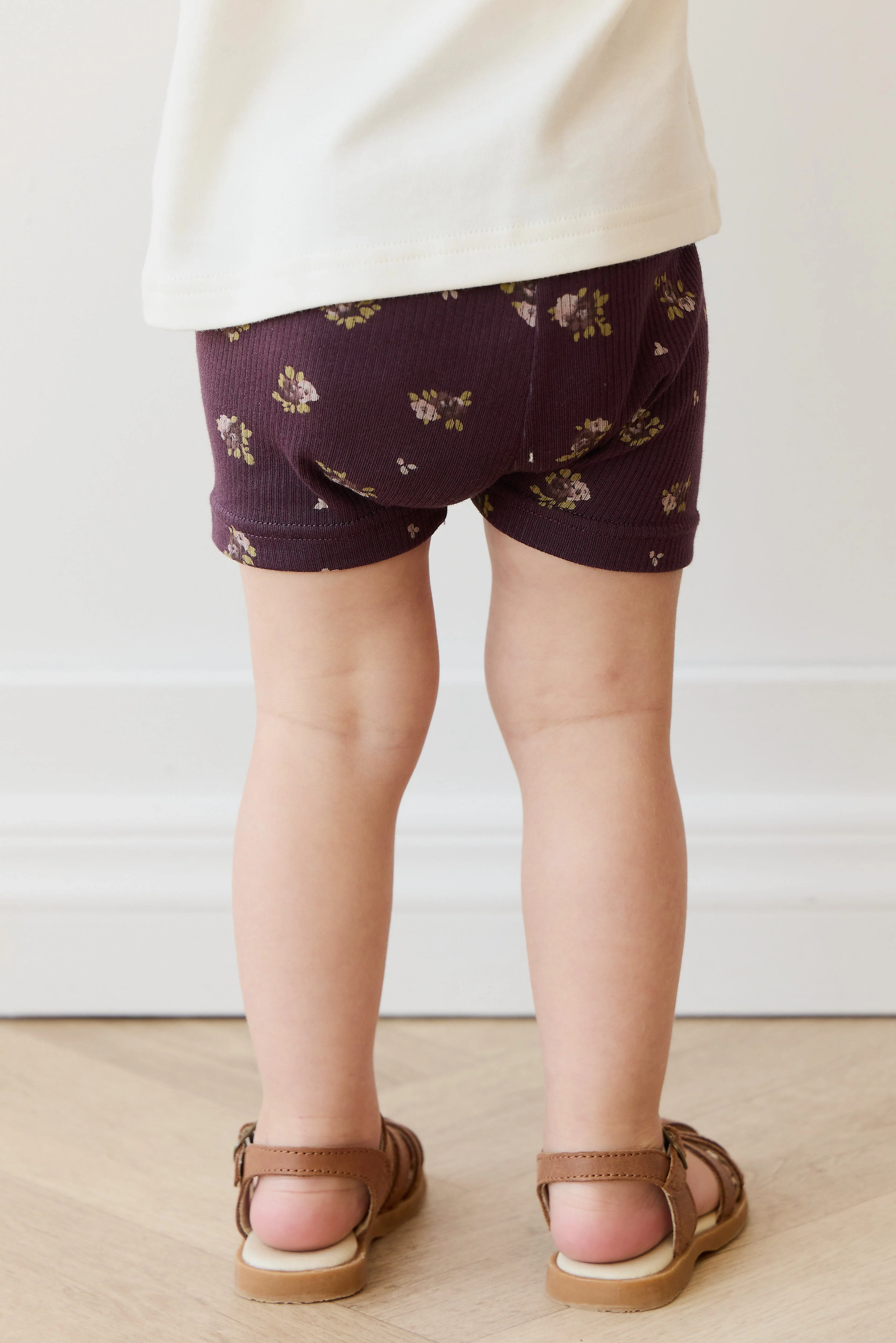 Organic Cotton Fine Rib Everyday Bike Short - Simone Huckleberry - Image 3