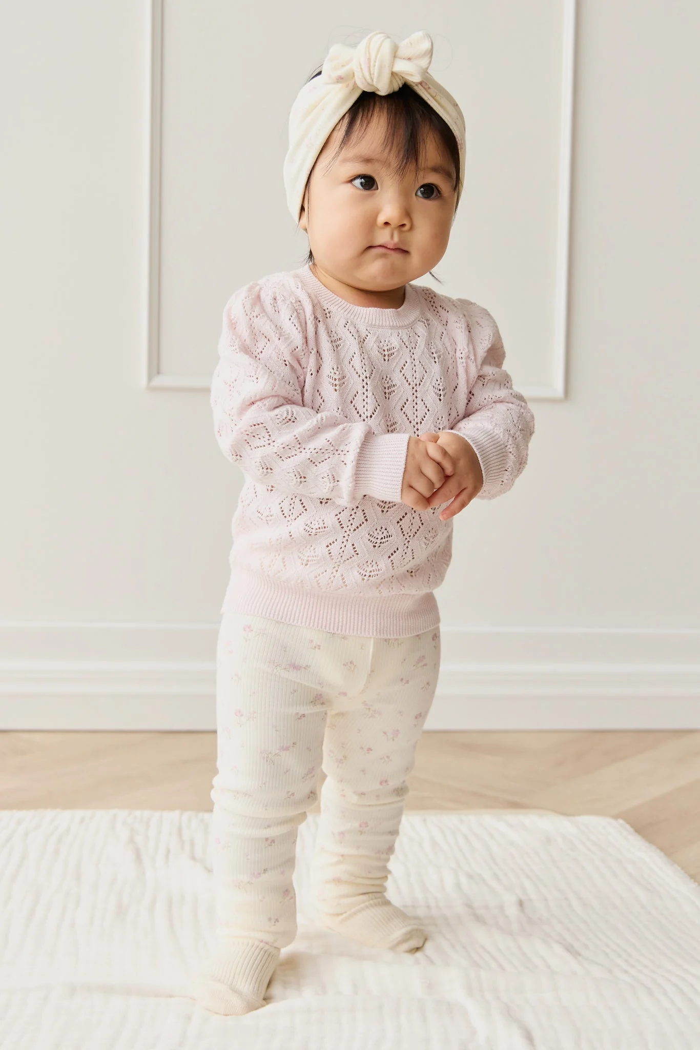 Organic Cotton Fine Rib Everyday Legging - Caroline Egret - Image 3