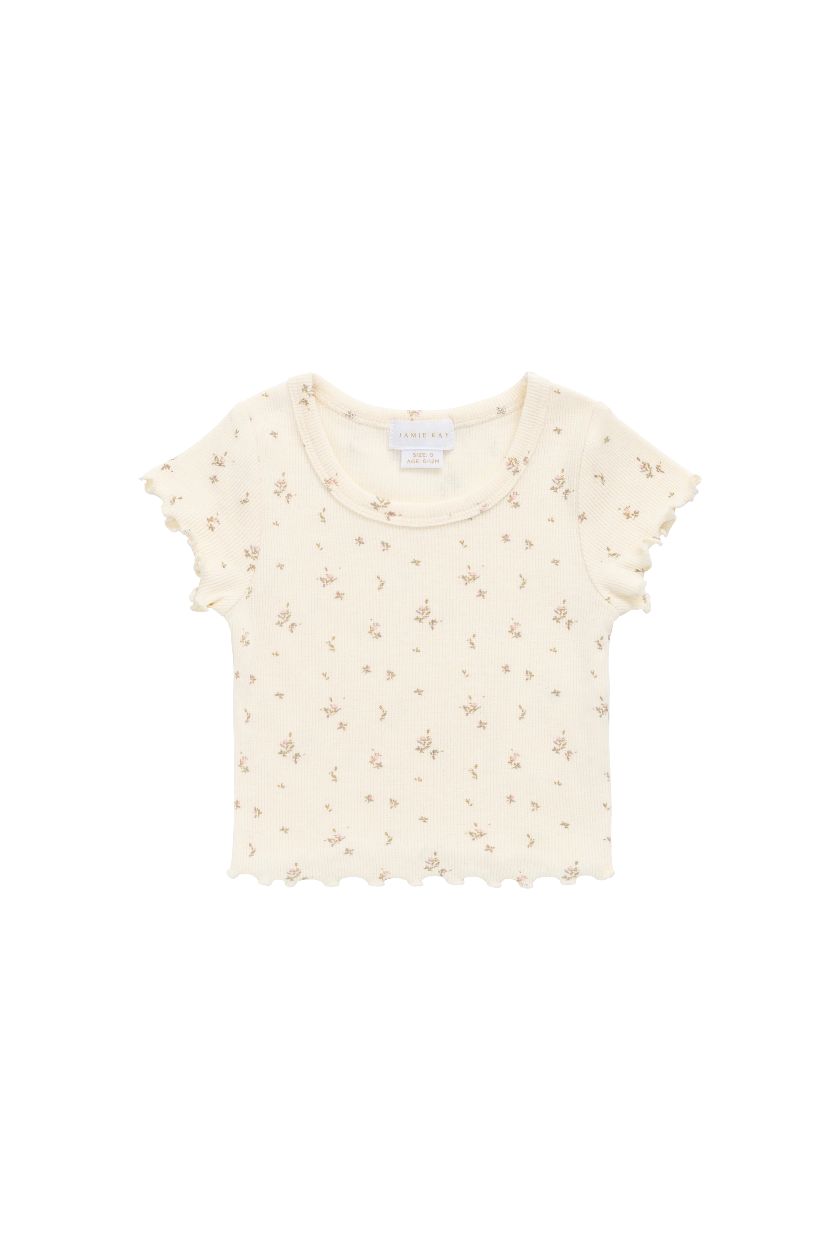 Organic Cotton Fine Rib Ines Top - Dina Antique - Image 2