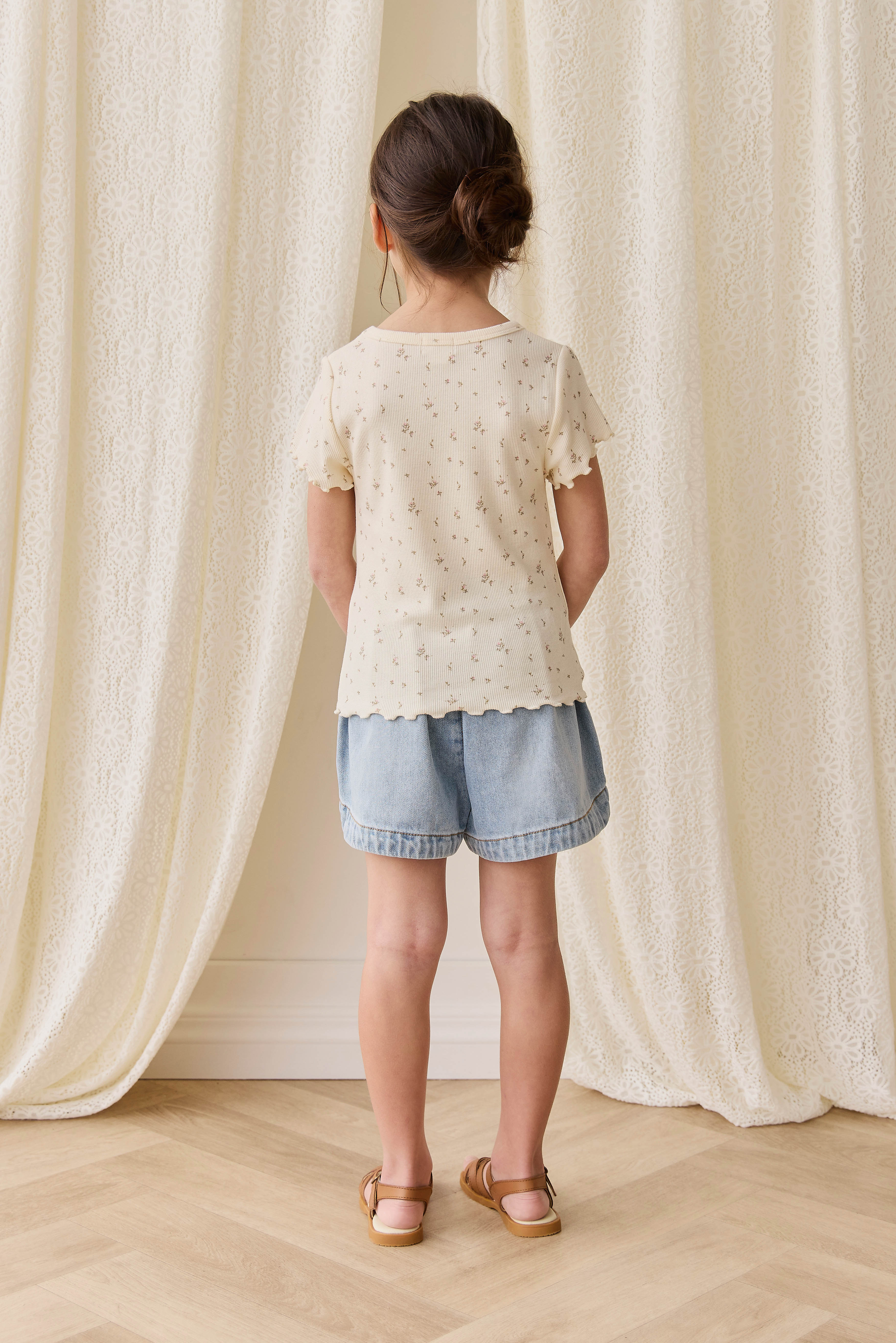 Organic Cotton Fine Rib Ines Top - Dina Antique - Image 6