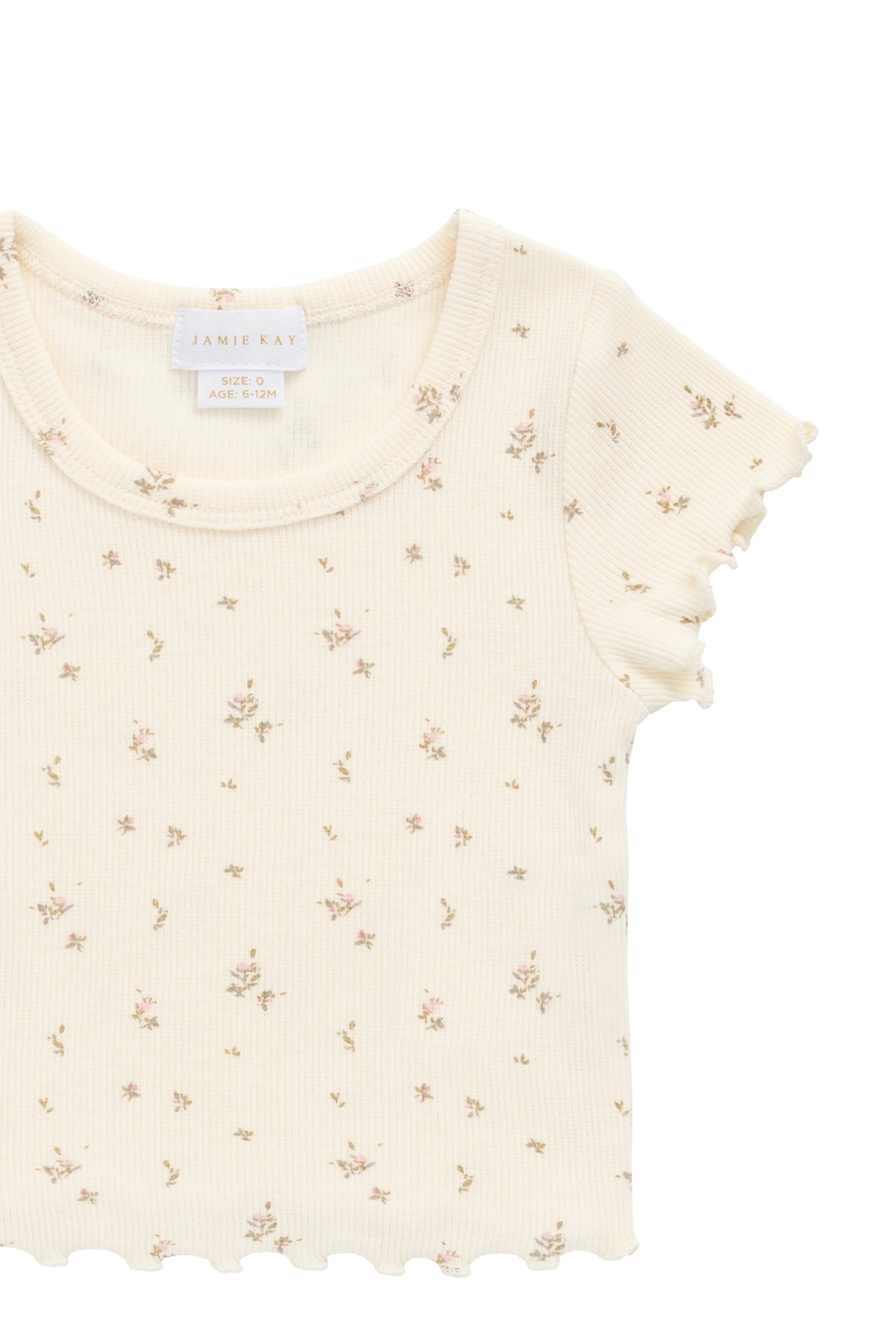 Organic Cotton Fine Rib Ines Top - Dina Antique - Image 7