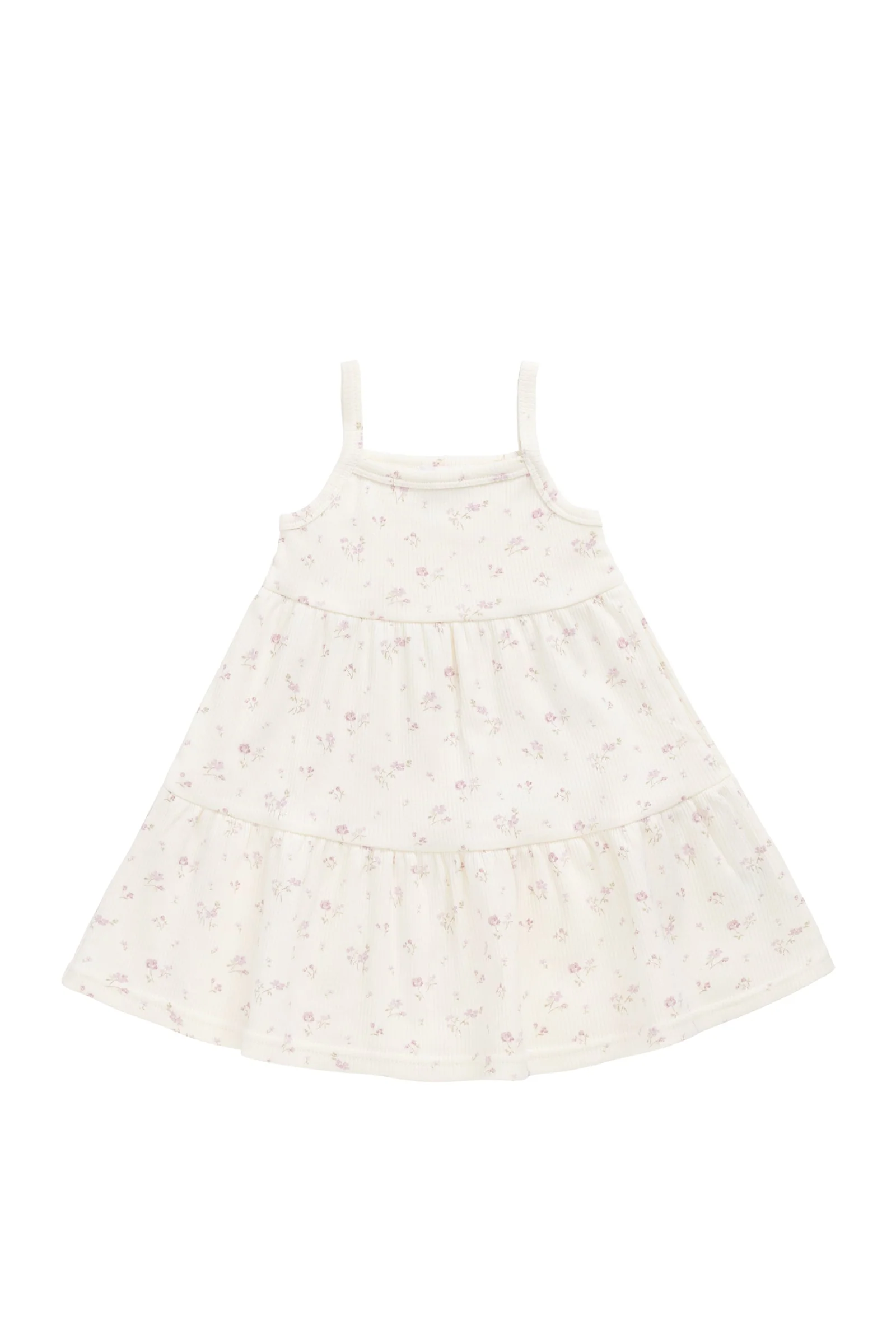 Organic Cotton Fine Rib Matilda Dress - Caroline Egret - Image 2