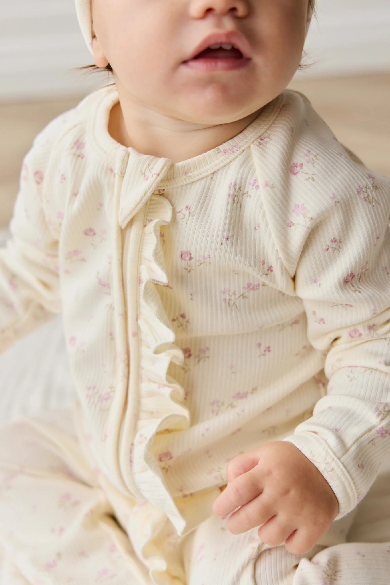 Organic Cotton Fine Rib Melanie Onepiece - Caroline Egret - Image 4