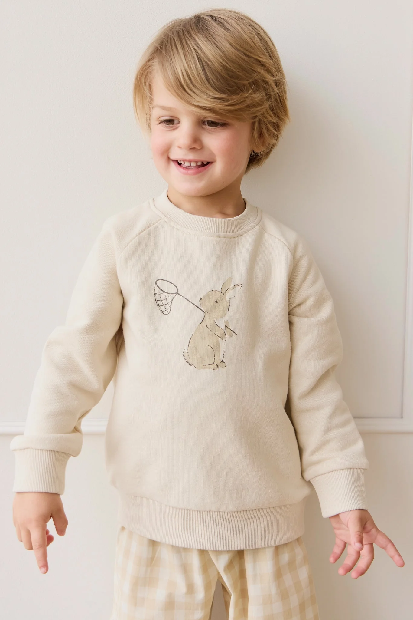 Organic Cotton Flynn Sweatshirt - Oat Lapin Jardin - Image 5