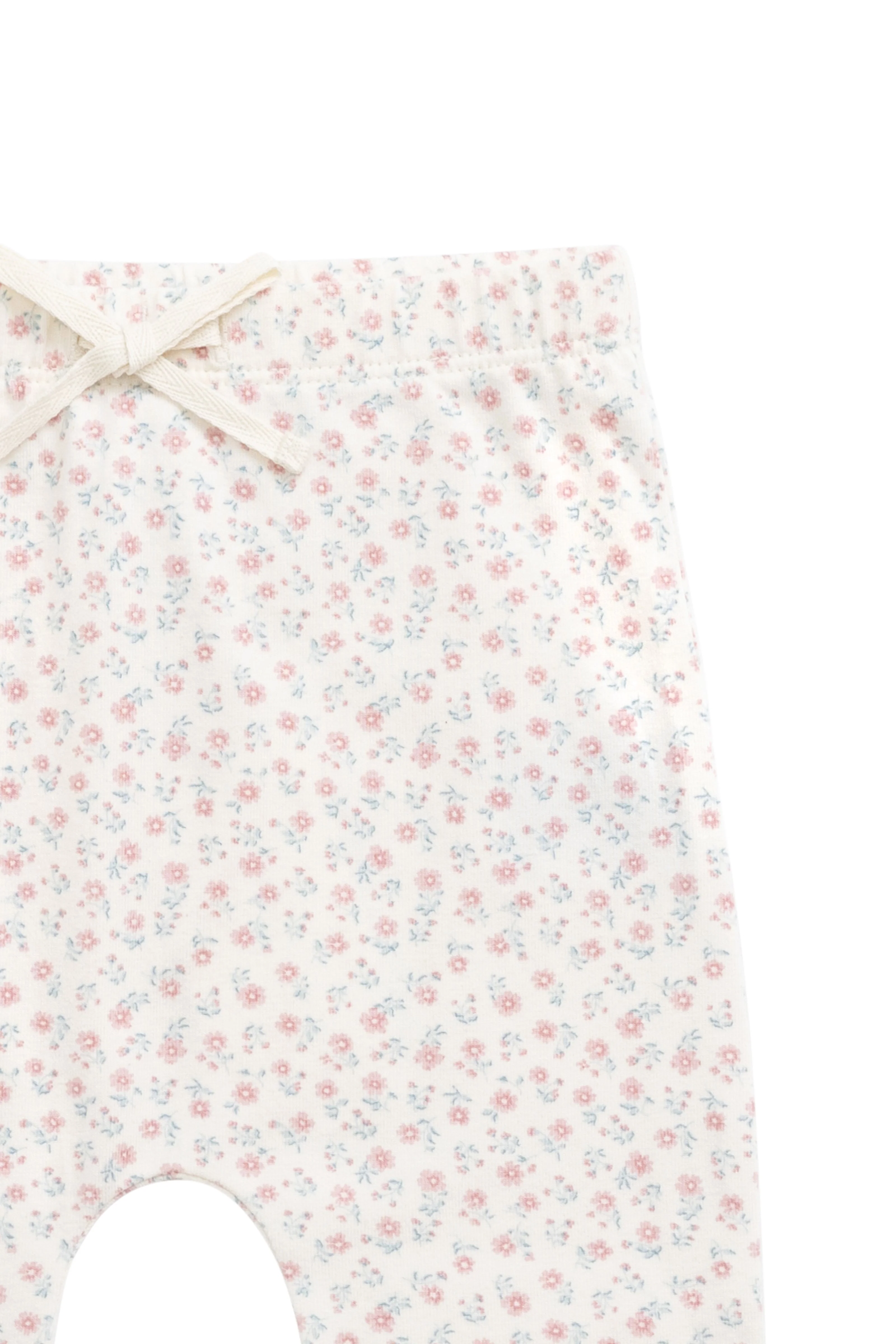 Organic Cotton Footed Pant - Posy Garden Pink - Image 4